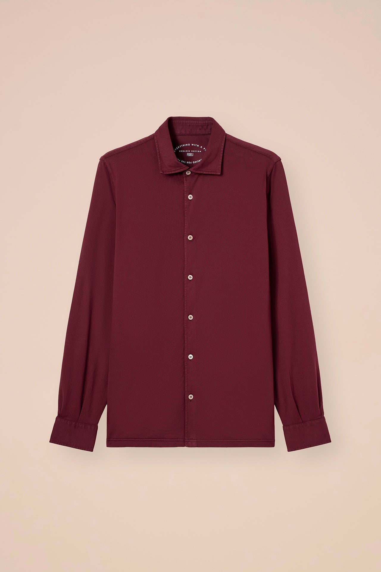 Jason Organic Cotton Long Sleeve Shirt - OLIVEGREEN