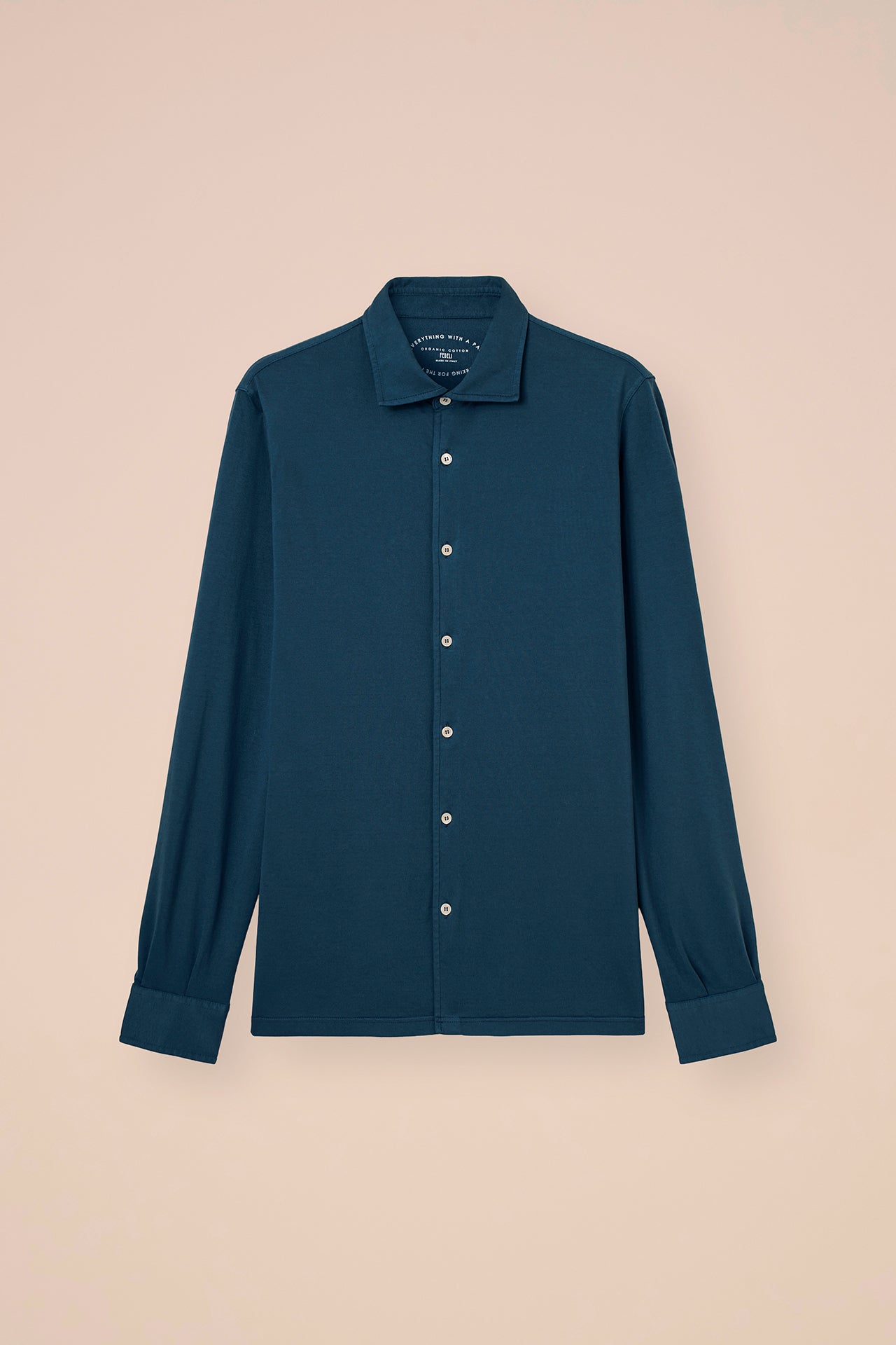 Jason Organic Cotton Long Sleeve Shirt - OLIVEGREEN