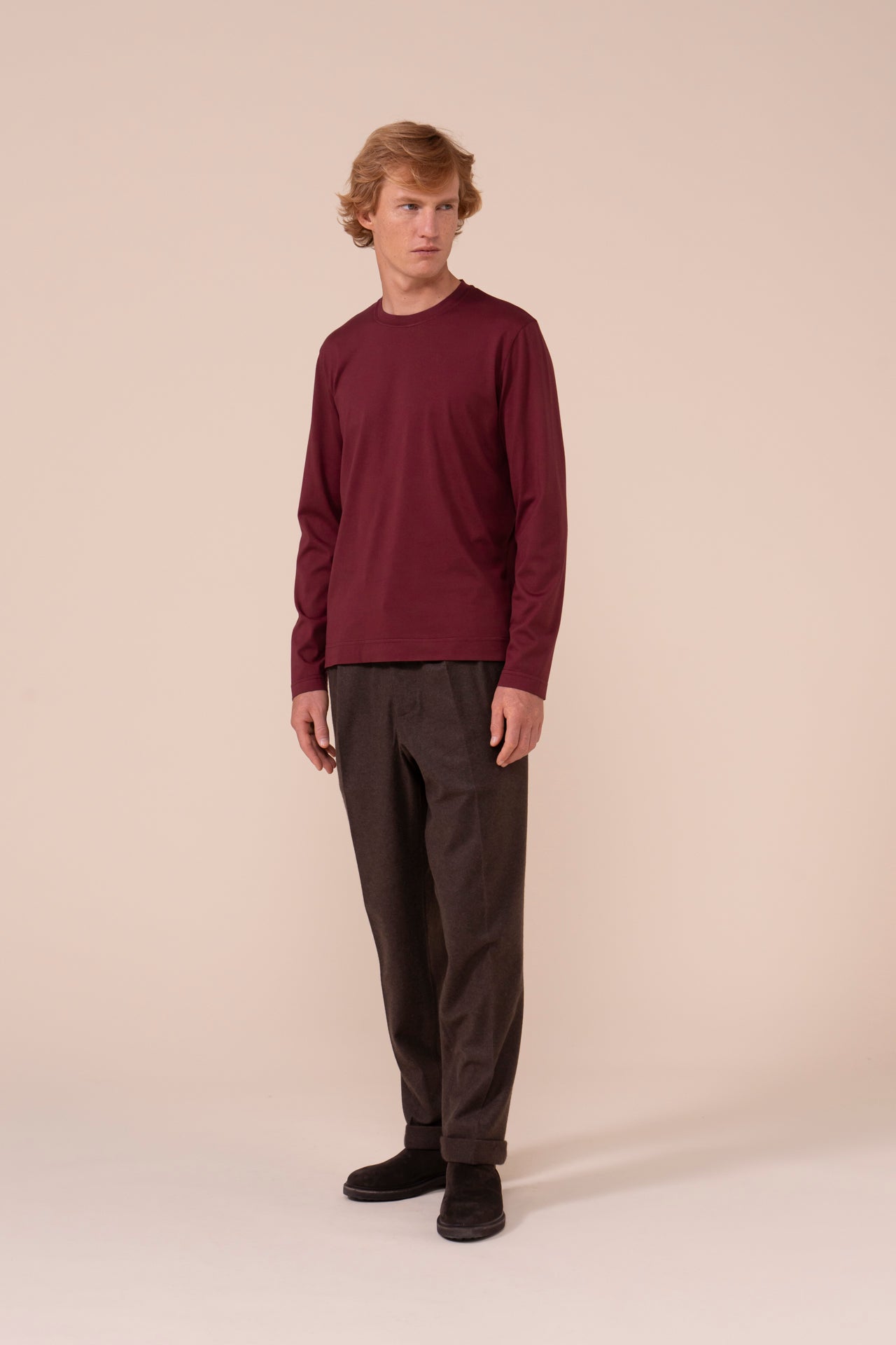 Extreme Organic Cotton Long Sleeve T-shirt - MERLOT
