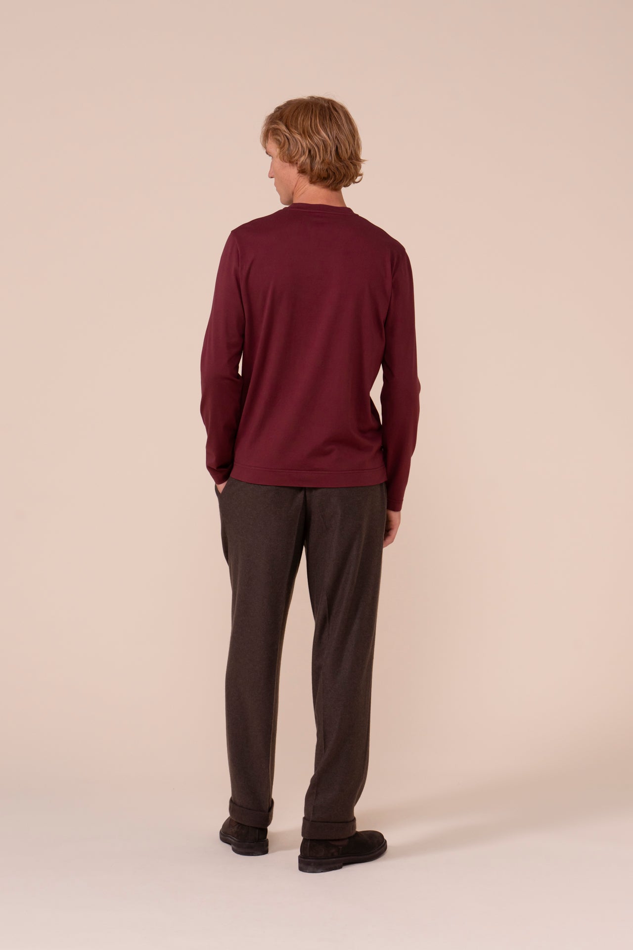 Extreme Organic Cotton Long Sleeve T-shirt - MERLOT