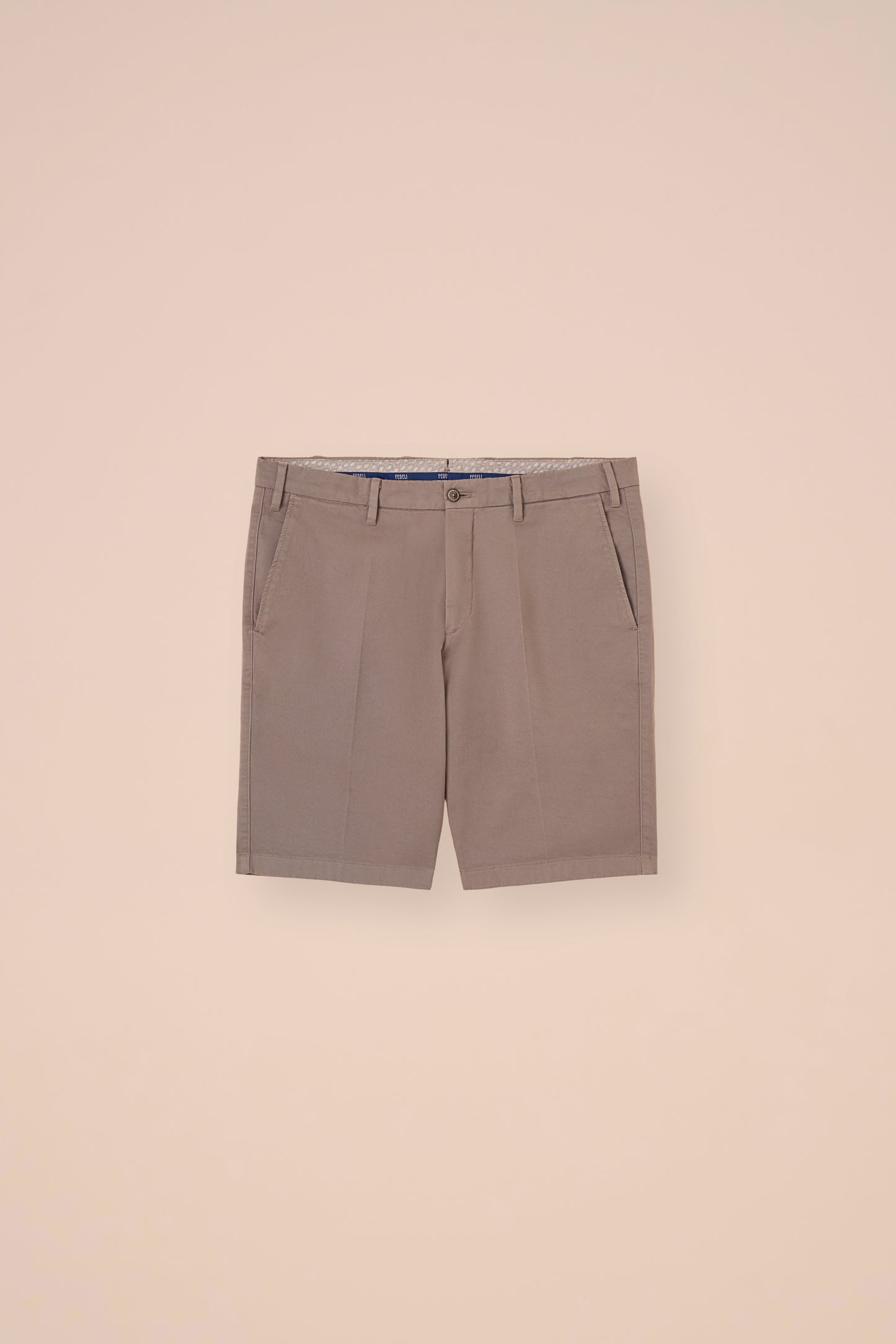 Moon bermuda in cotone chino - PETROLEUM