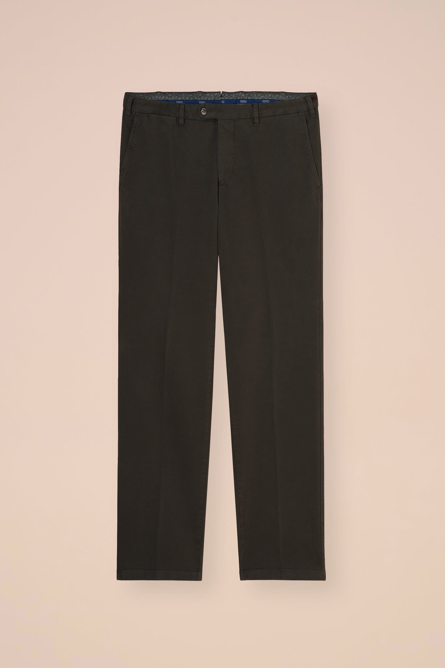 Boston pantaloni in cotone e cashmere - GREIGE