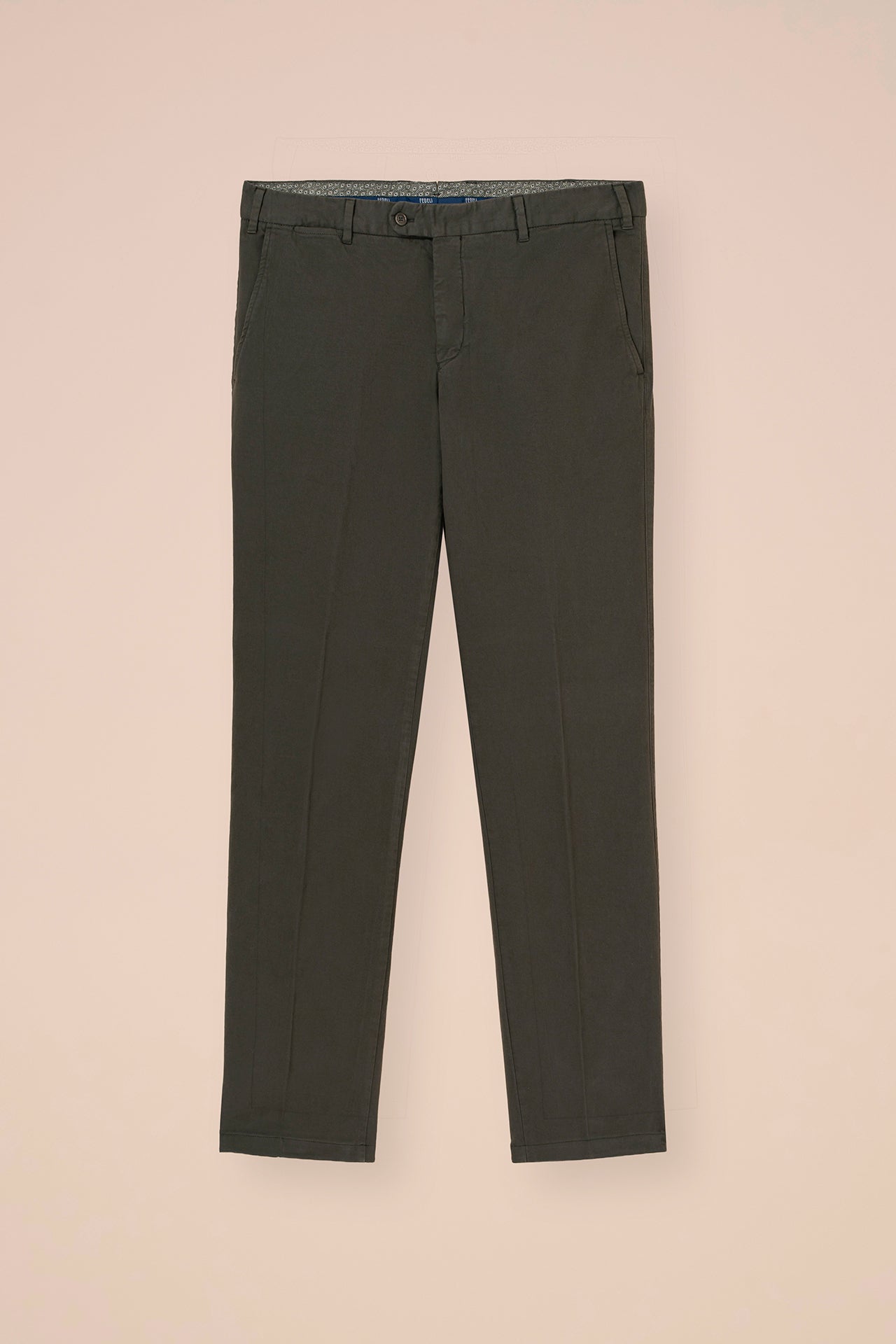 Boston pantaloni in cotone e cashmere - GREIGE