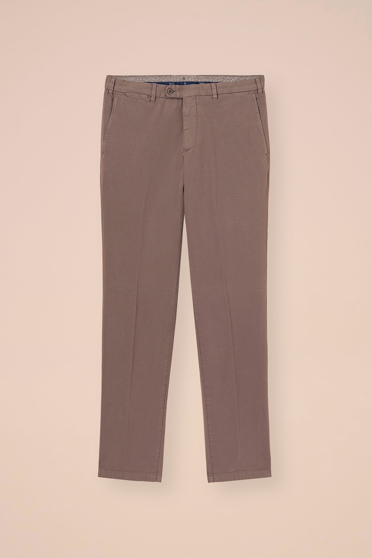 Boston pantaloni in cotone e cashmere - GREIGE