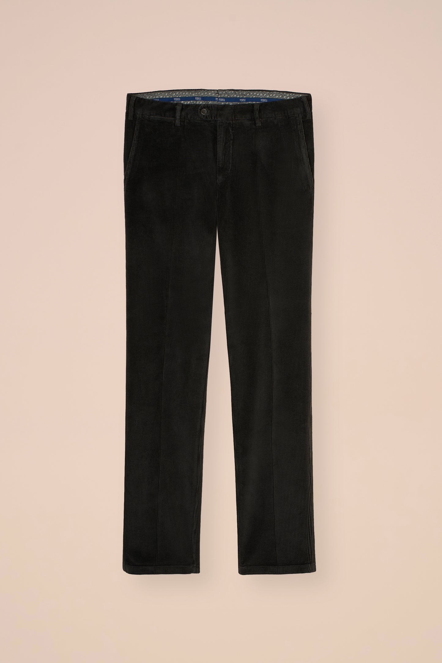 Boston pantaloni in velluto corduroy a coste - GREIGE