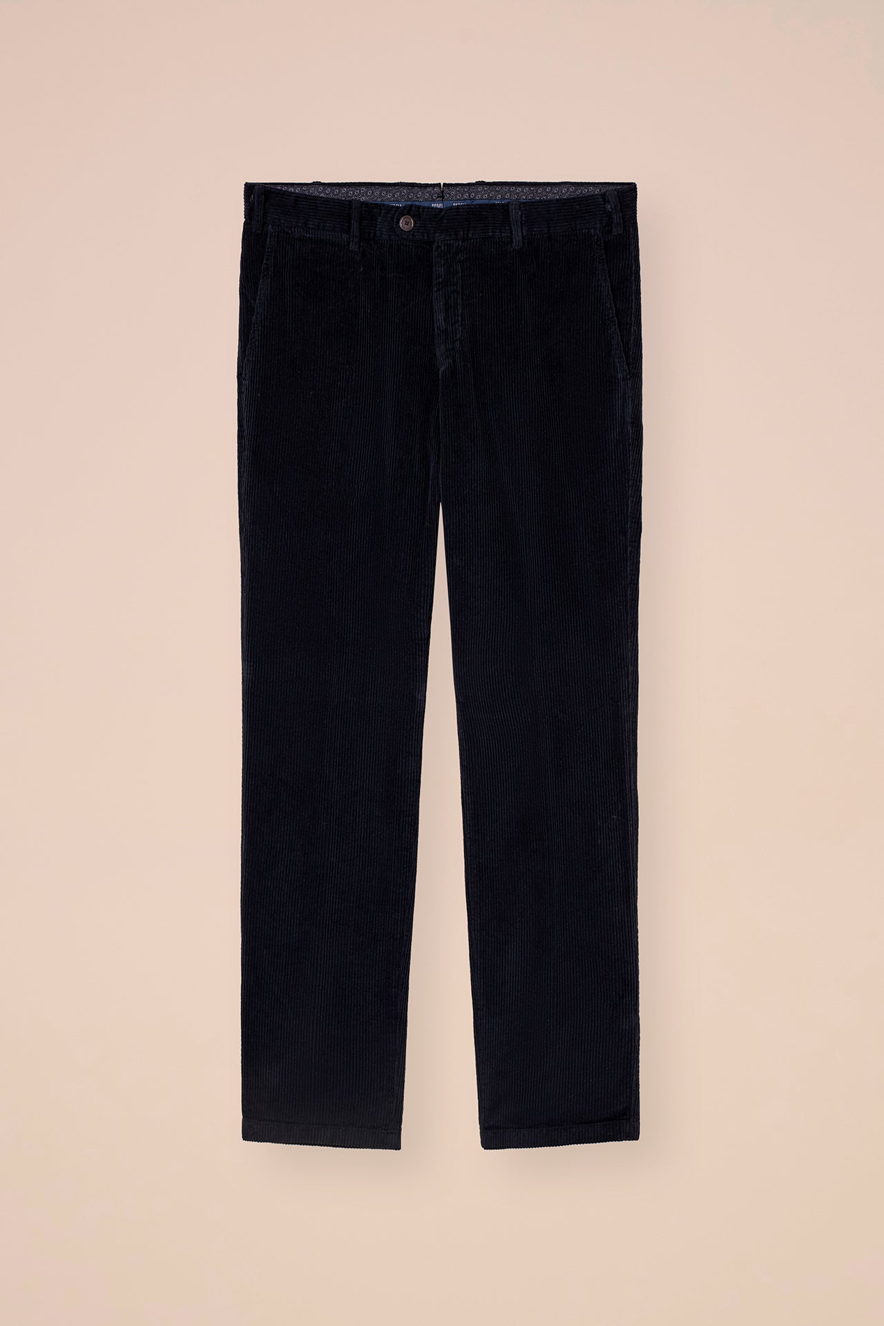 Boston pantaloni in velluto corduroy a coste - MIDNIGHTBLUE