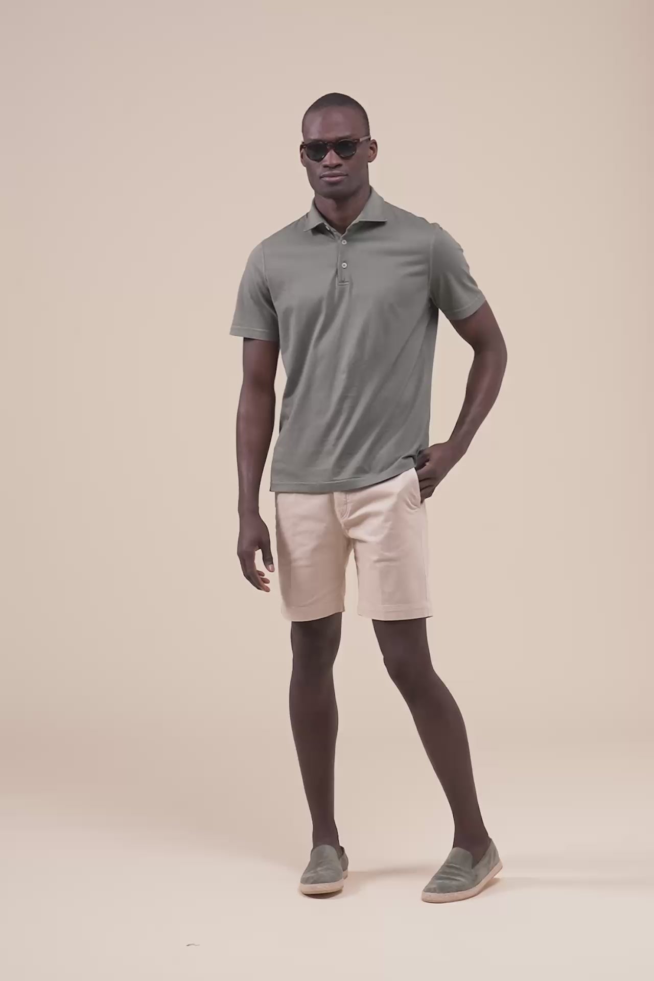 Zero Organic Cotton Short Sleeve Polo - GREEN