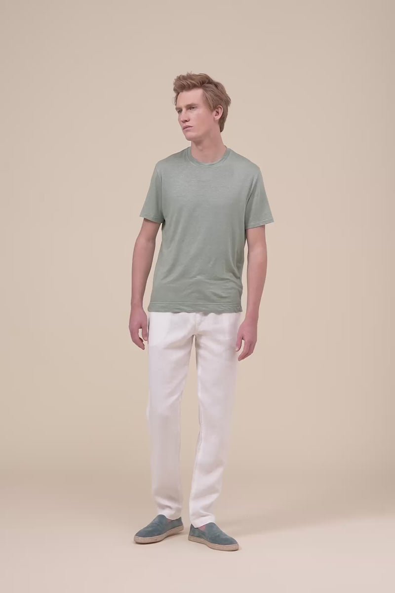 Extreme Linen Flex Dusty Short Sleeve T-shirt – Fedeli
