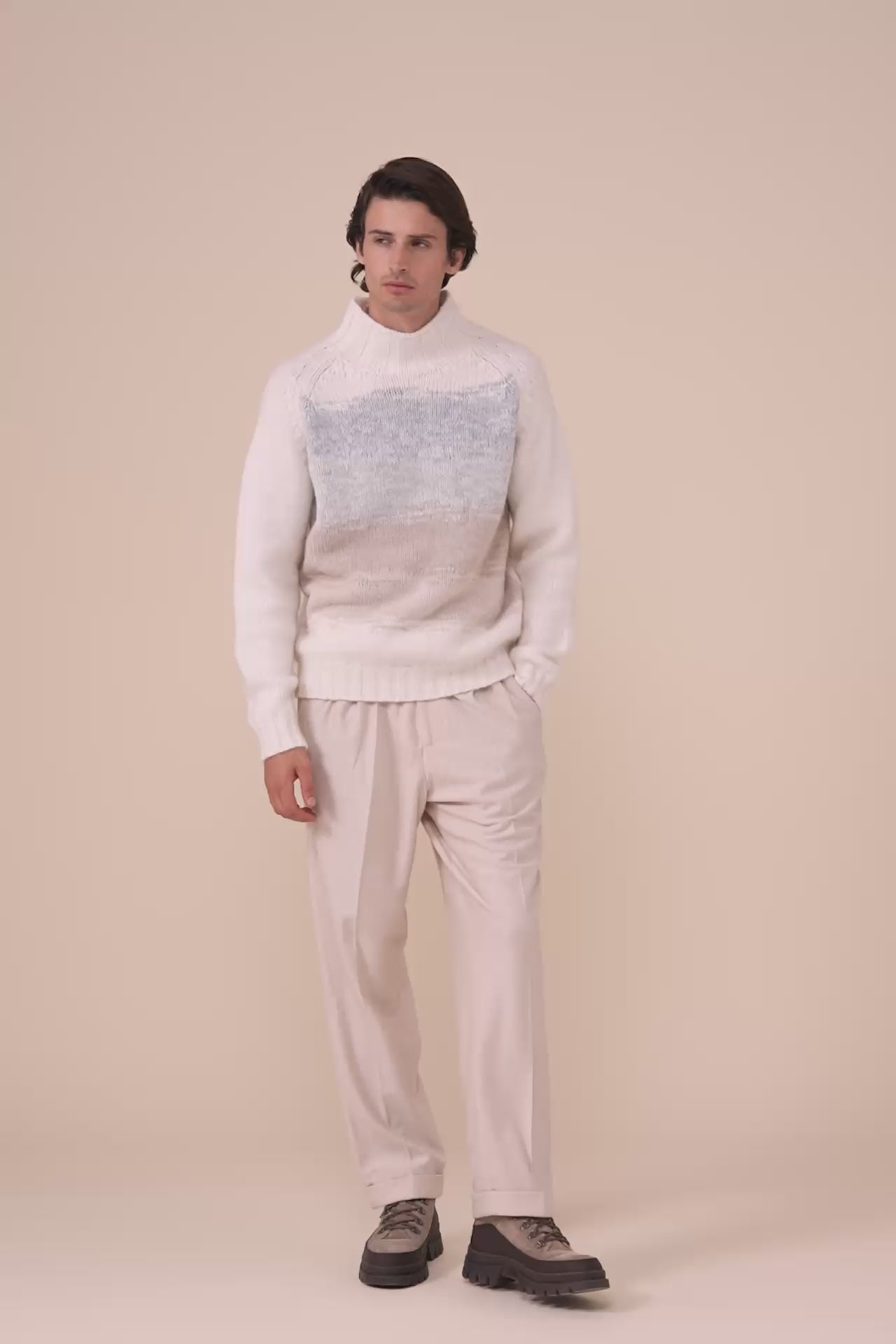 Lavaredo Cashmere Intarsia High Neck - V.U.