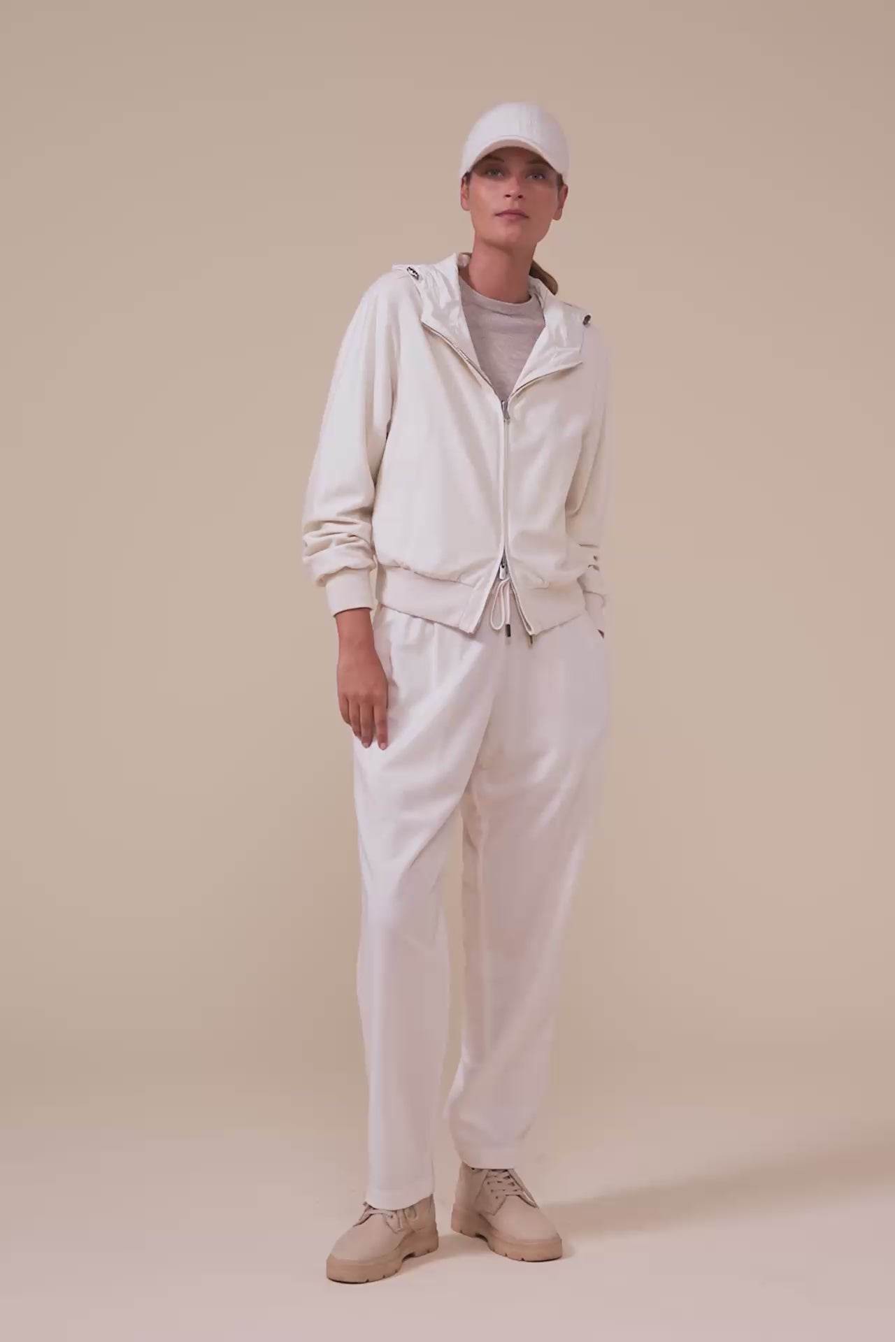 Meribel cappellino da baseball in cashmere e seta - ICE