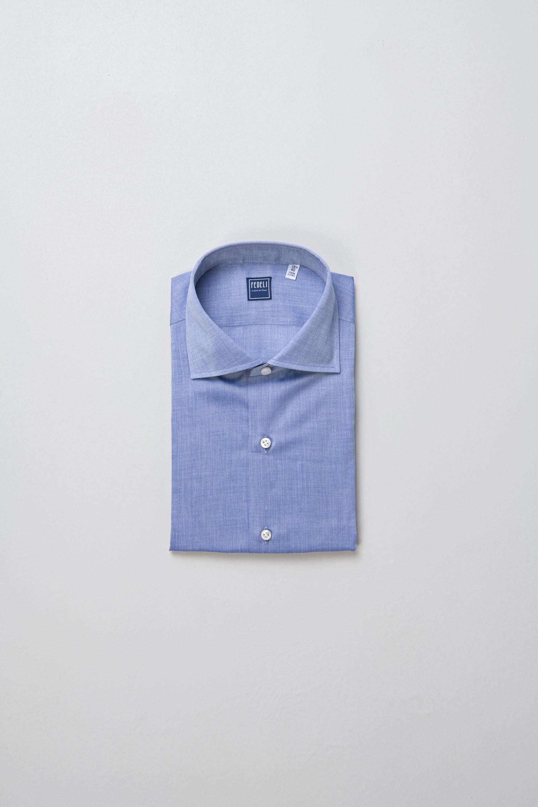 Cotton Fabric New York Shirt - STEELBLUE