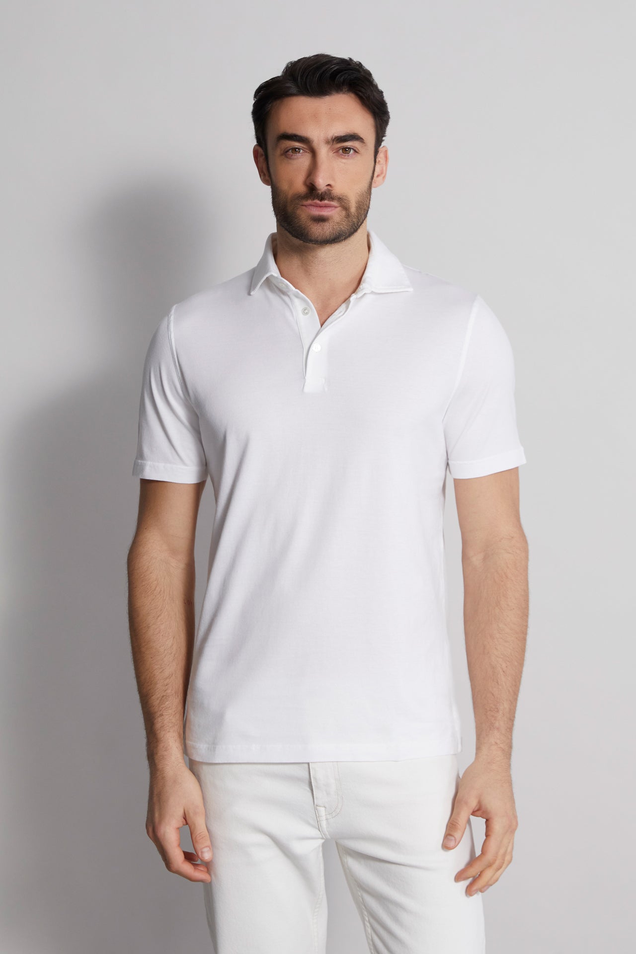 Men s Short Sleeves Polo Shirt in Organic Cotton Iconic Fedeli