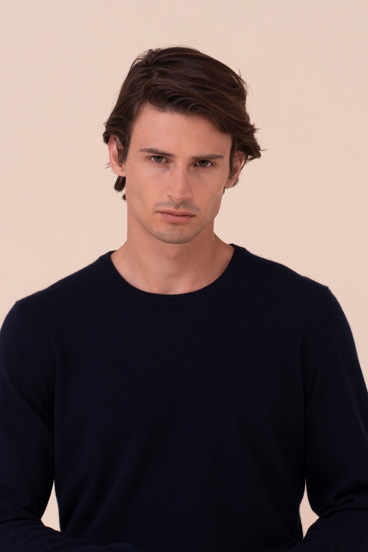 Argentina maglia girocollo in cashmere nei colori iconici - MIDNIGHTBLUE