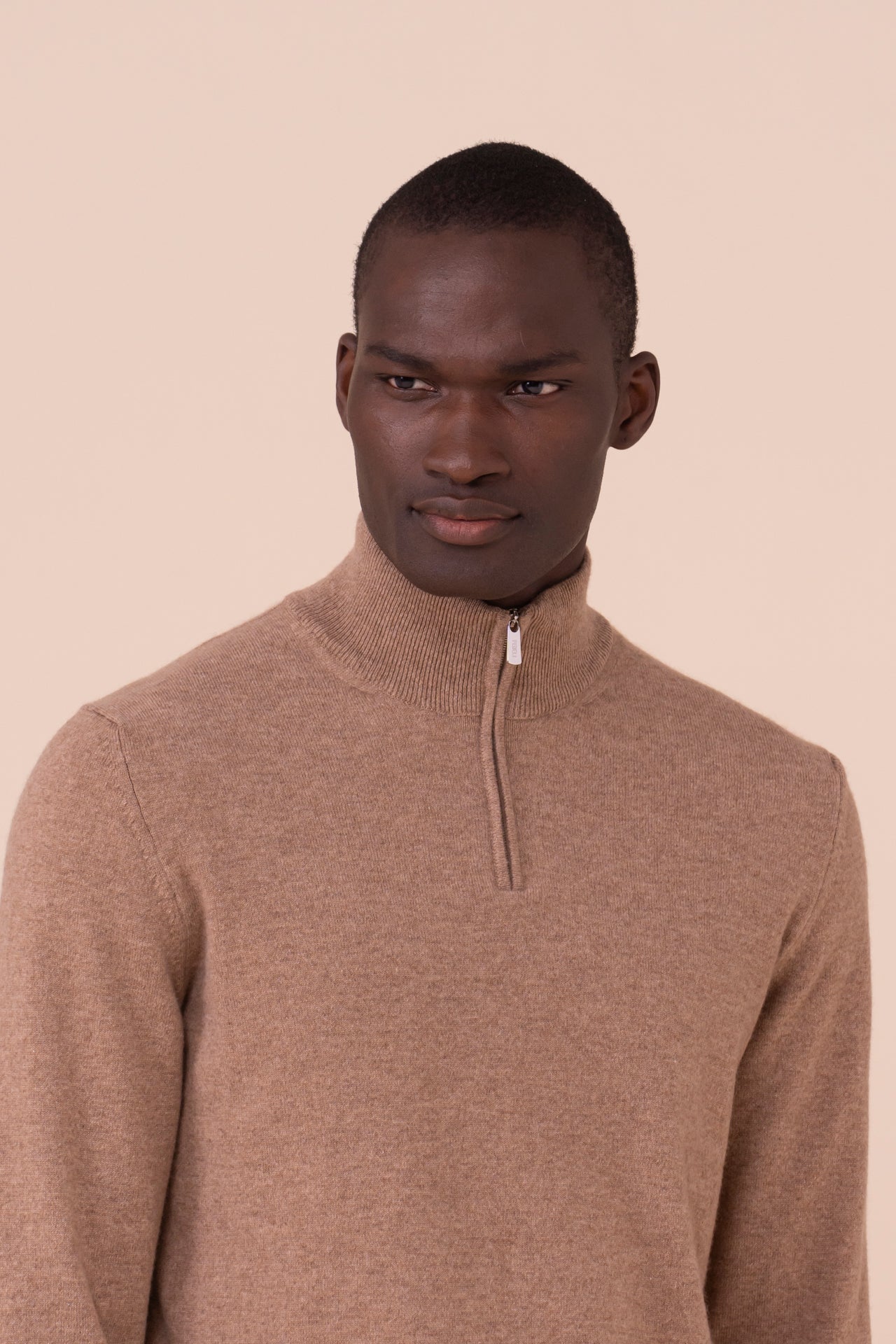 Favonio maglia con mezza zip in cashmere nei colori iconici - CORDA
