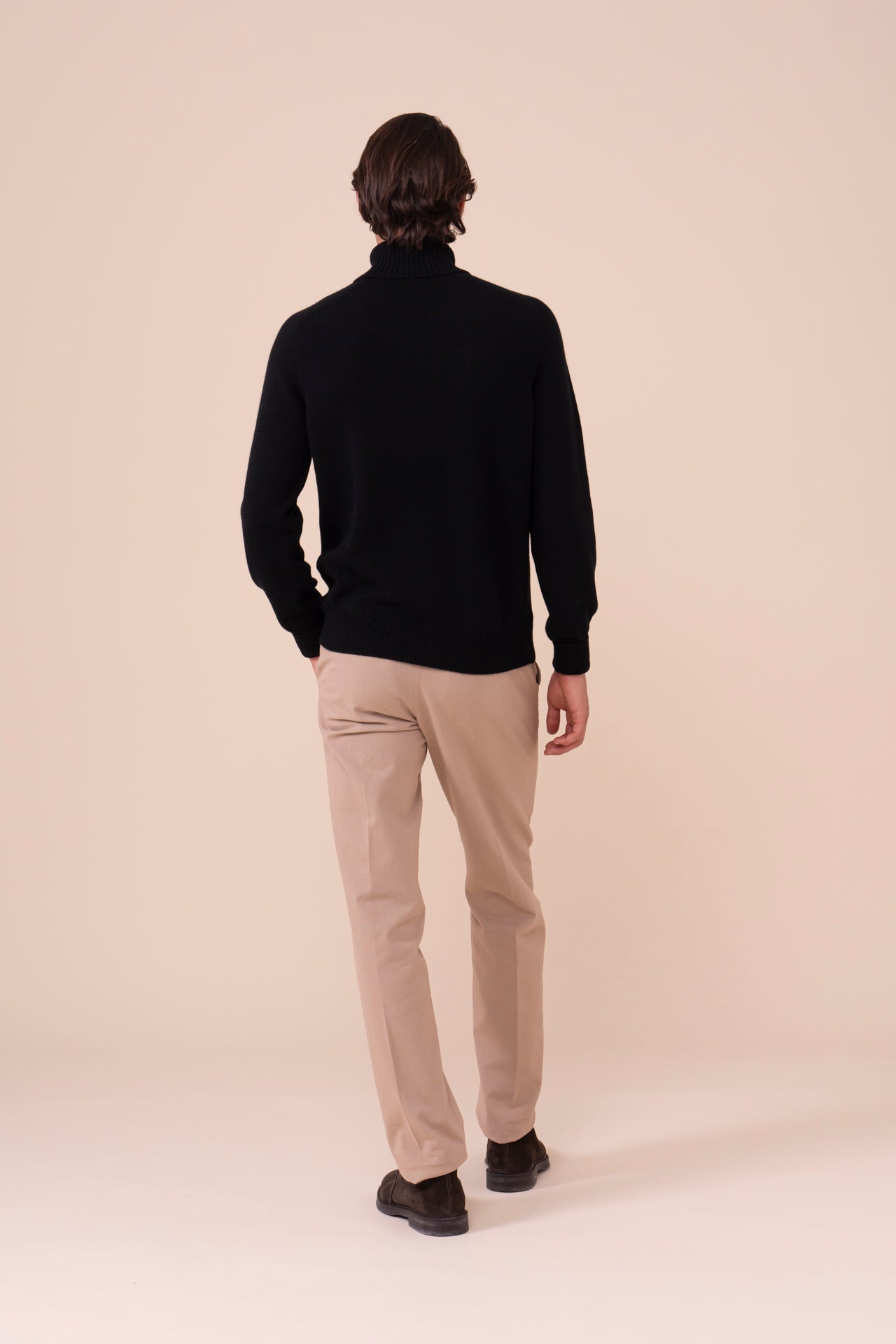 Derby Saddler Cashmere Turtleneck in iconic colors - BLACK