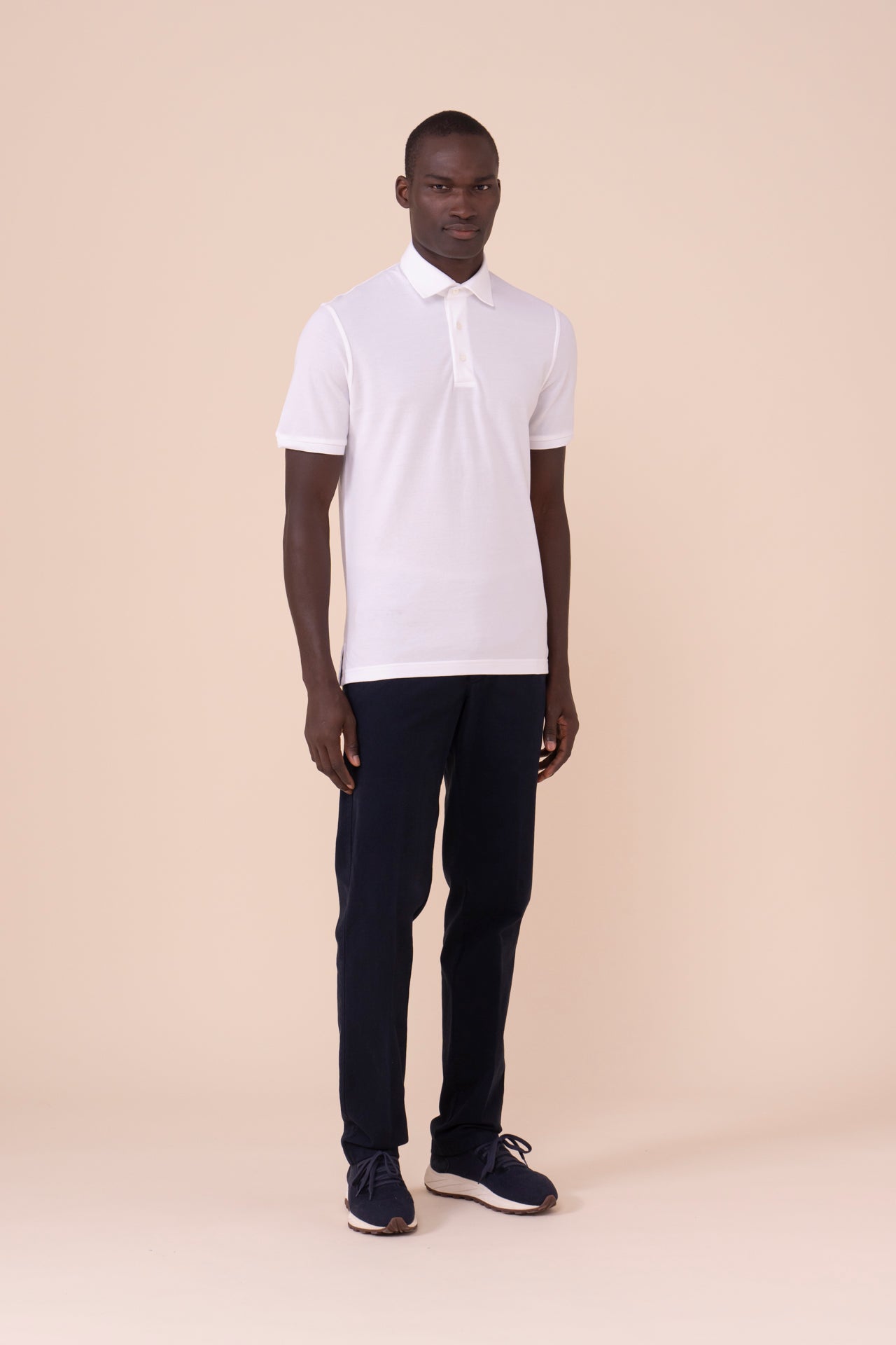 North Piquet Short Sleeve Polo in iconic colors - WHITE