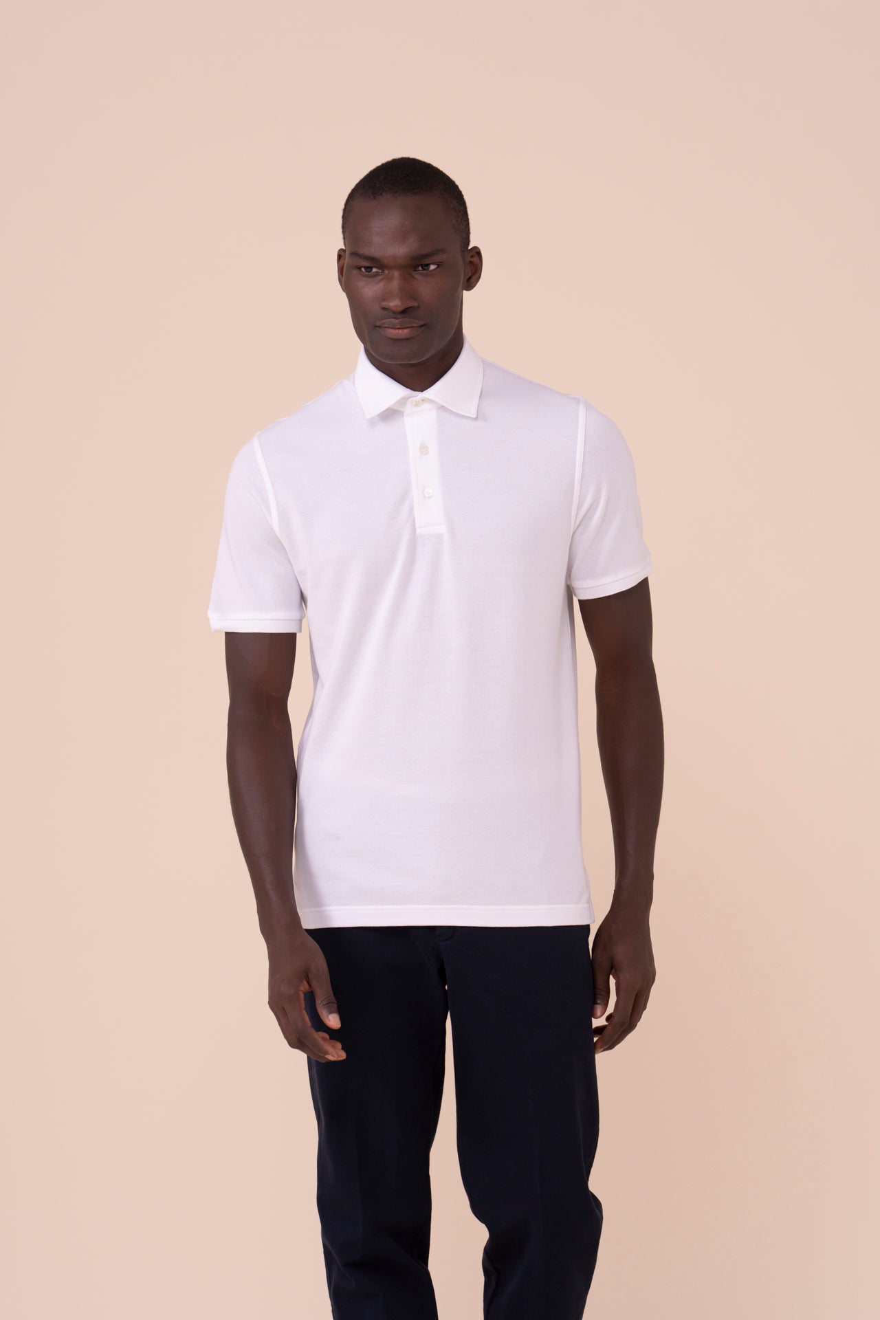 North Organic Piquet Polo in iconic colors - WHITE