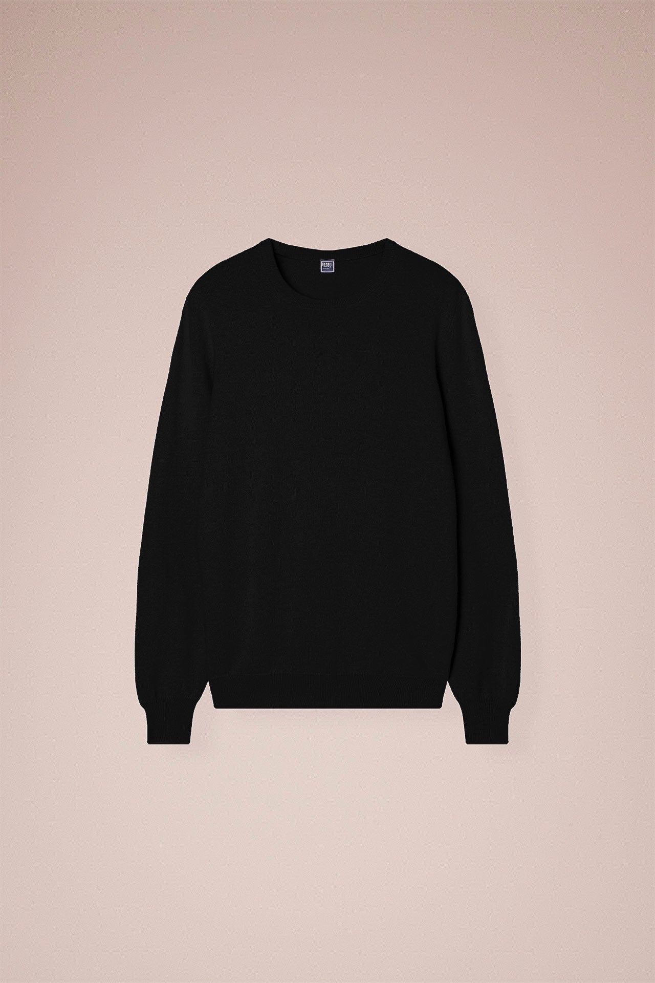 Argentina Cashmere Crewneck in iconic colors - MIDNIGHTBLUE