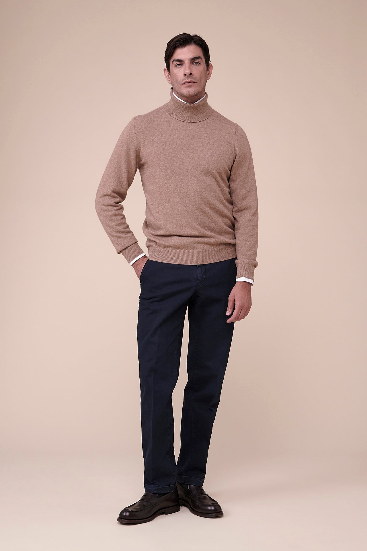 Derby Cashmere Turtleneck in iconic colors - CORDA