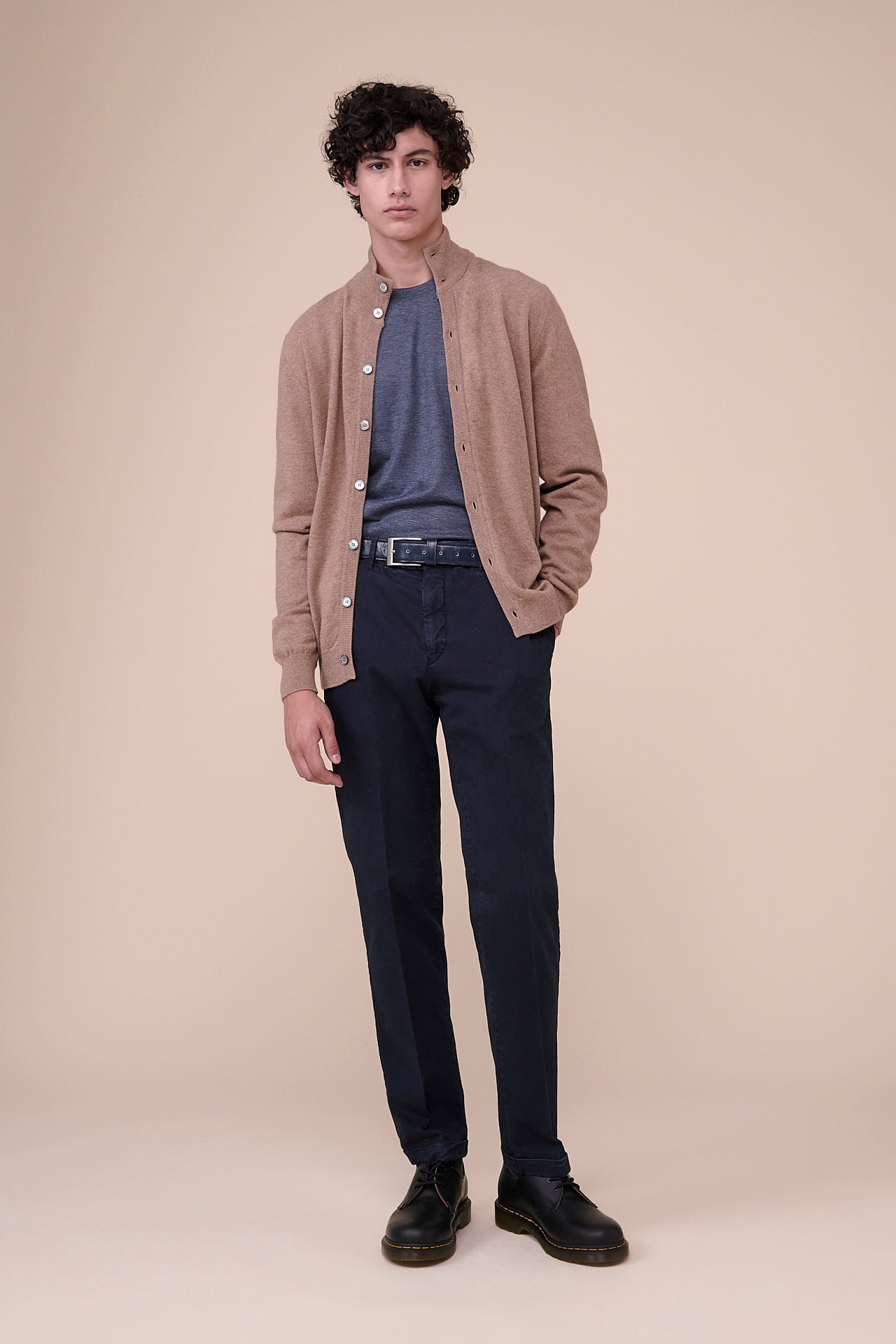 Favonius Cashmere Fully Buttoned Sweater in iconic colors - CORDA