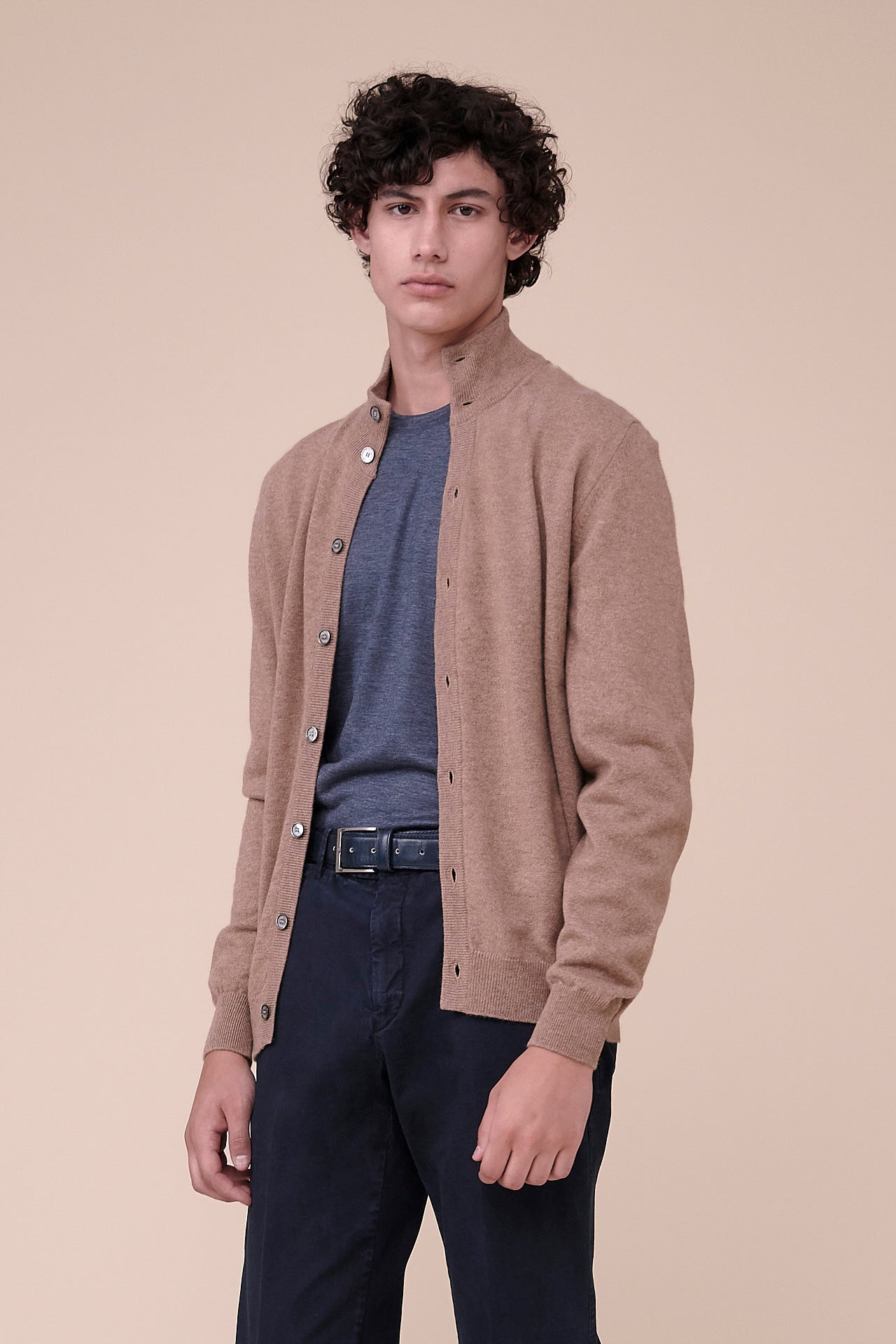 Favonius Cashmere Fully Buttoned Sweater in iconic colors - CORDA