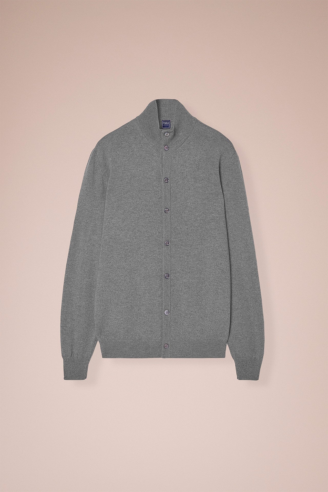 Favonius Cashmere Fully Buttoned Sweater in iconic colors - GRAY