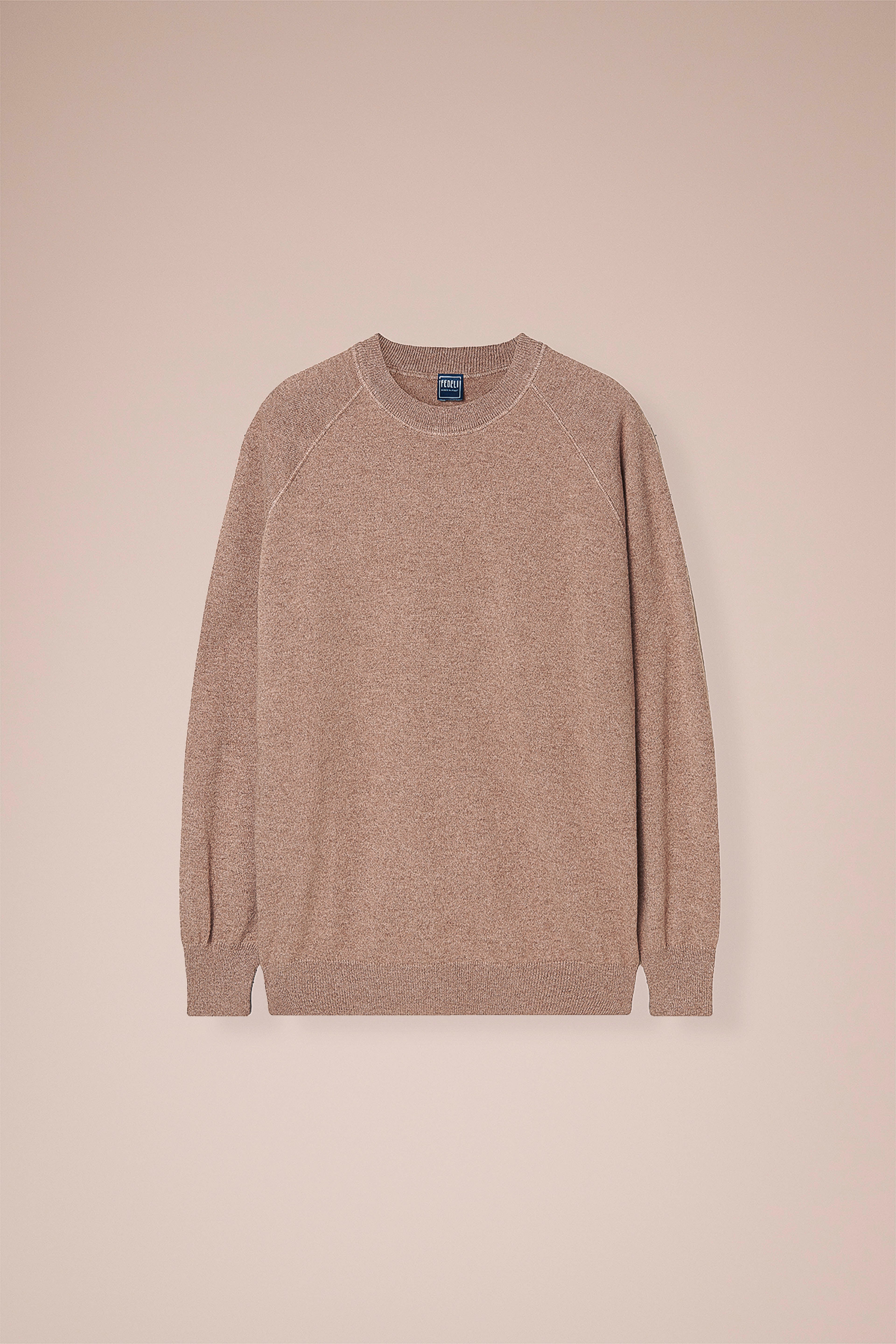 Argentina Tiger maglia girocollo in cashmere nei colori iconici