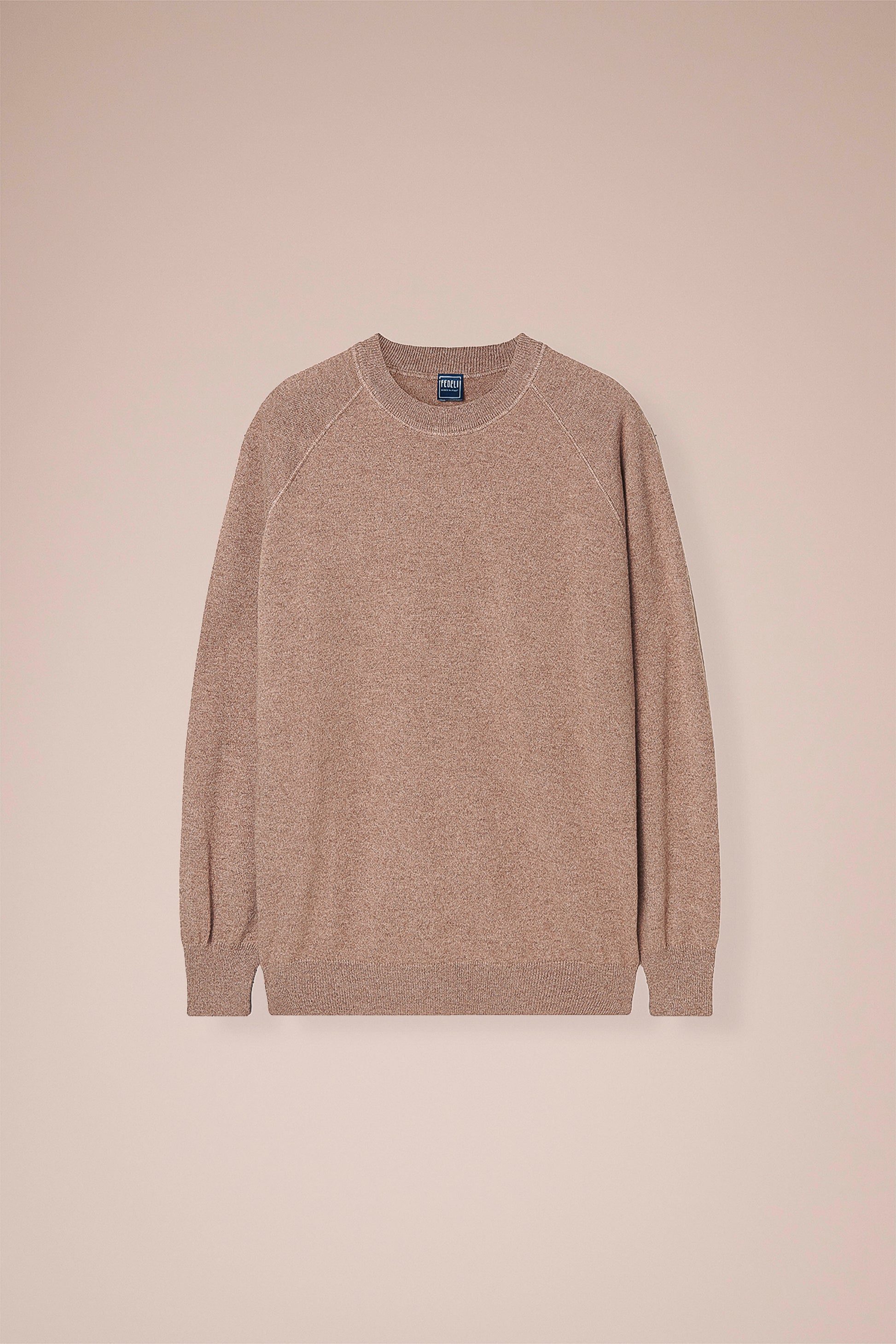 Argentina Tiger maglia girocollo in cashmere nei colori iconici - MIDNIGHTBLUE