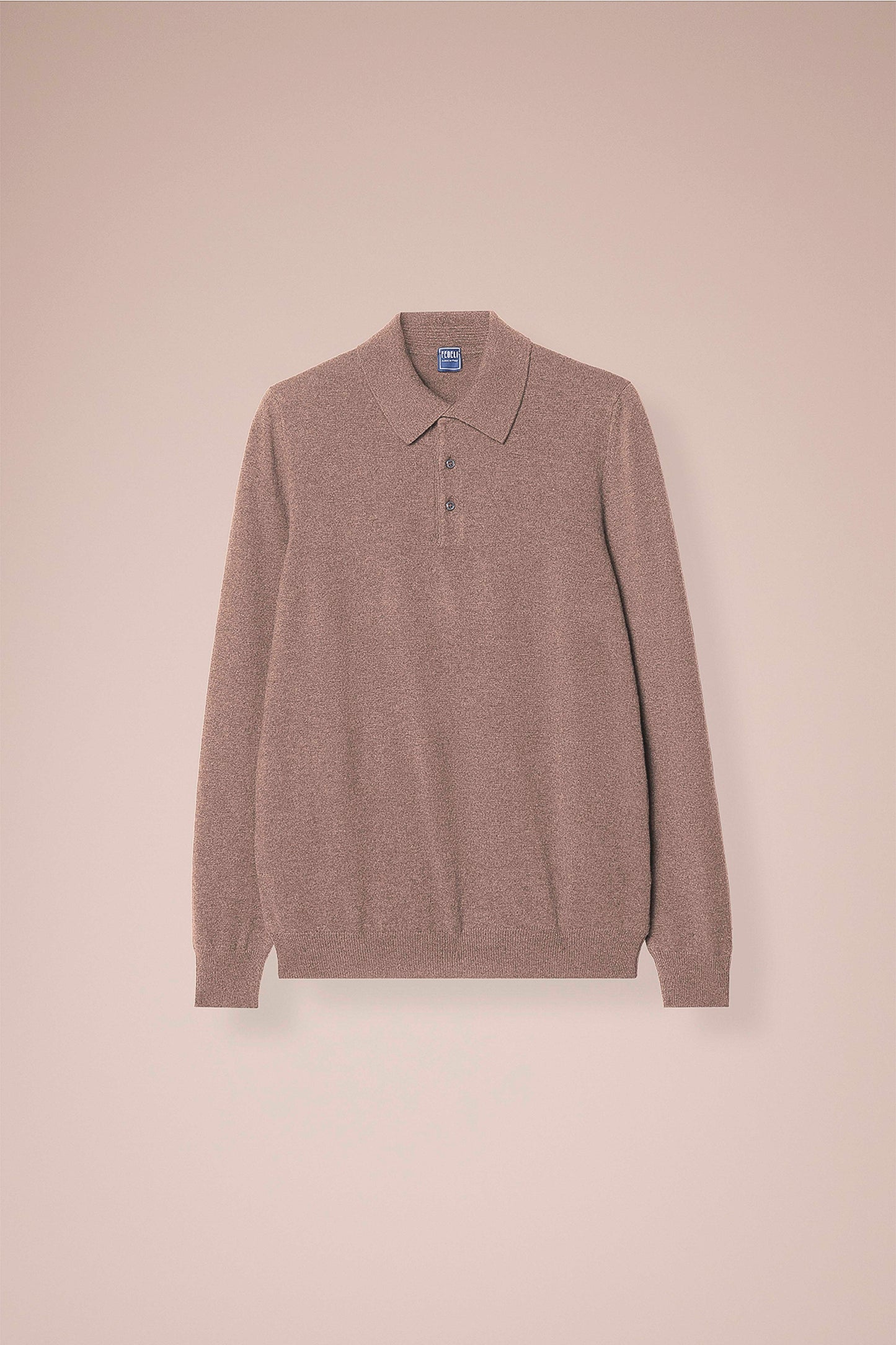 Sportman Cashmere Knit Polo in iconic colors - MIDNIGHTBLUE
