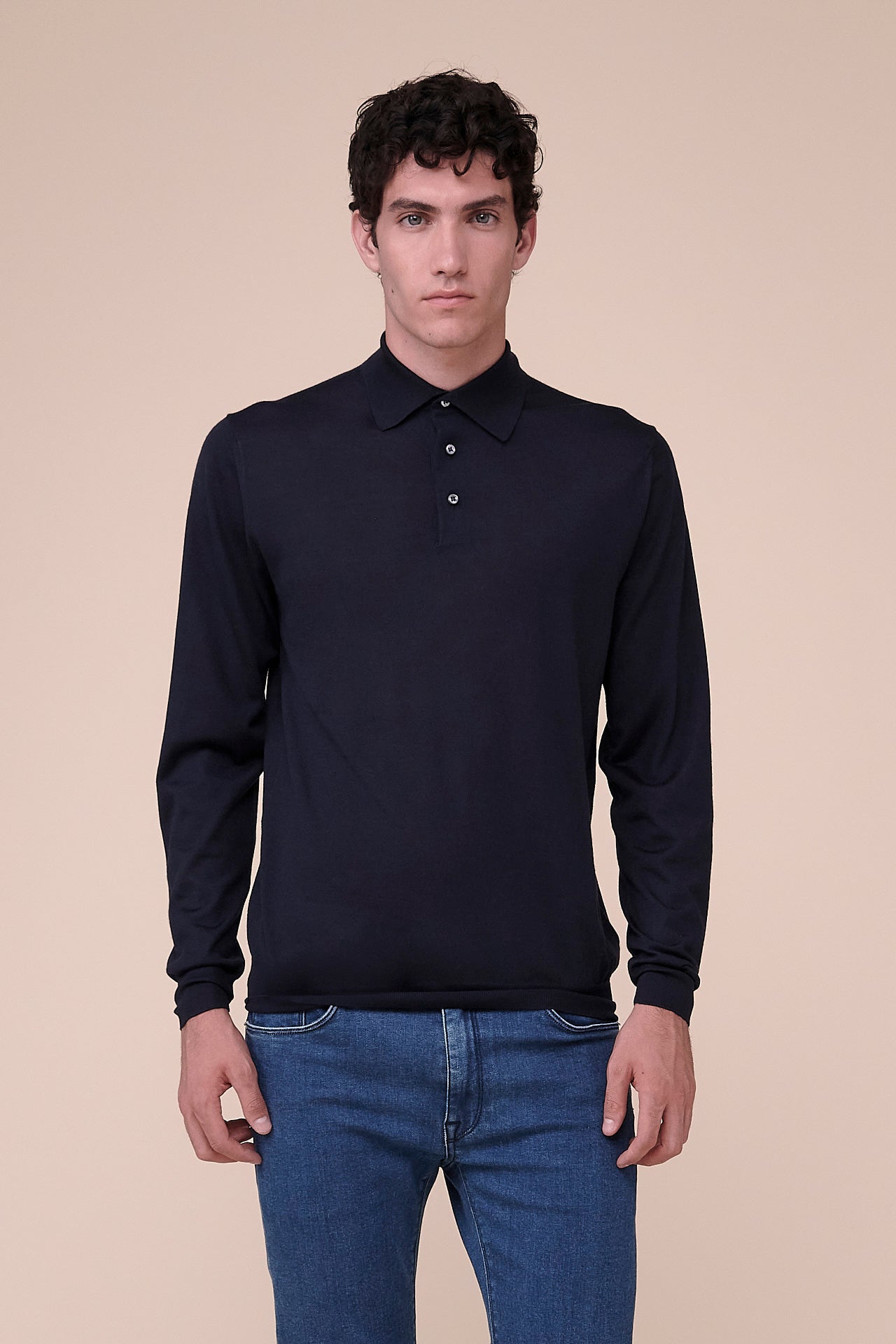 Sportman polo cashmere e seta nei colori iconici - BLUNOTTE