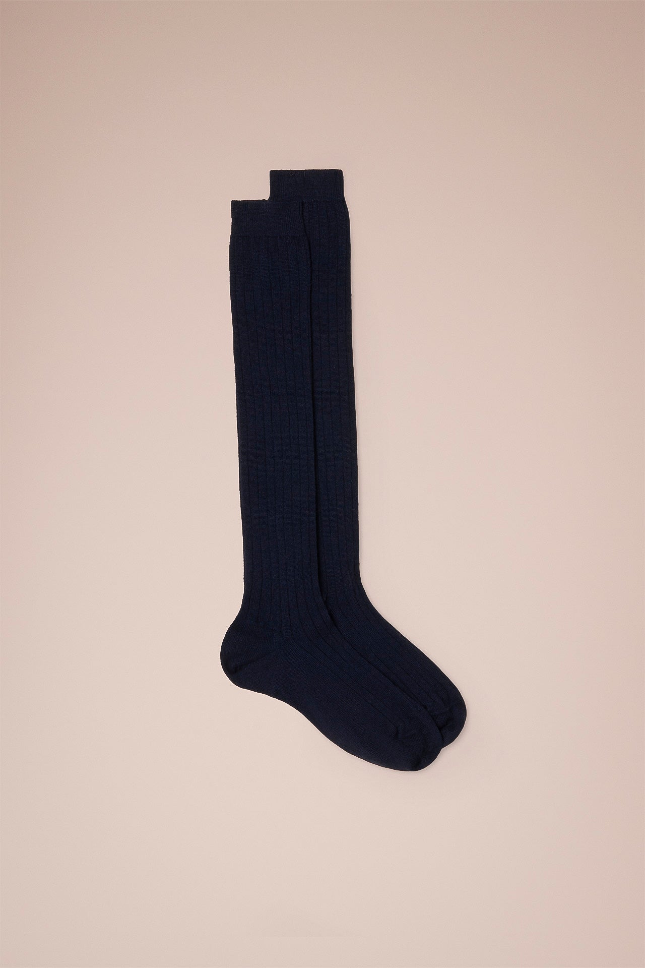 Cashmere Knit Socks - MIDNIGHTBLUE