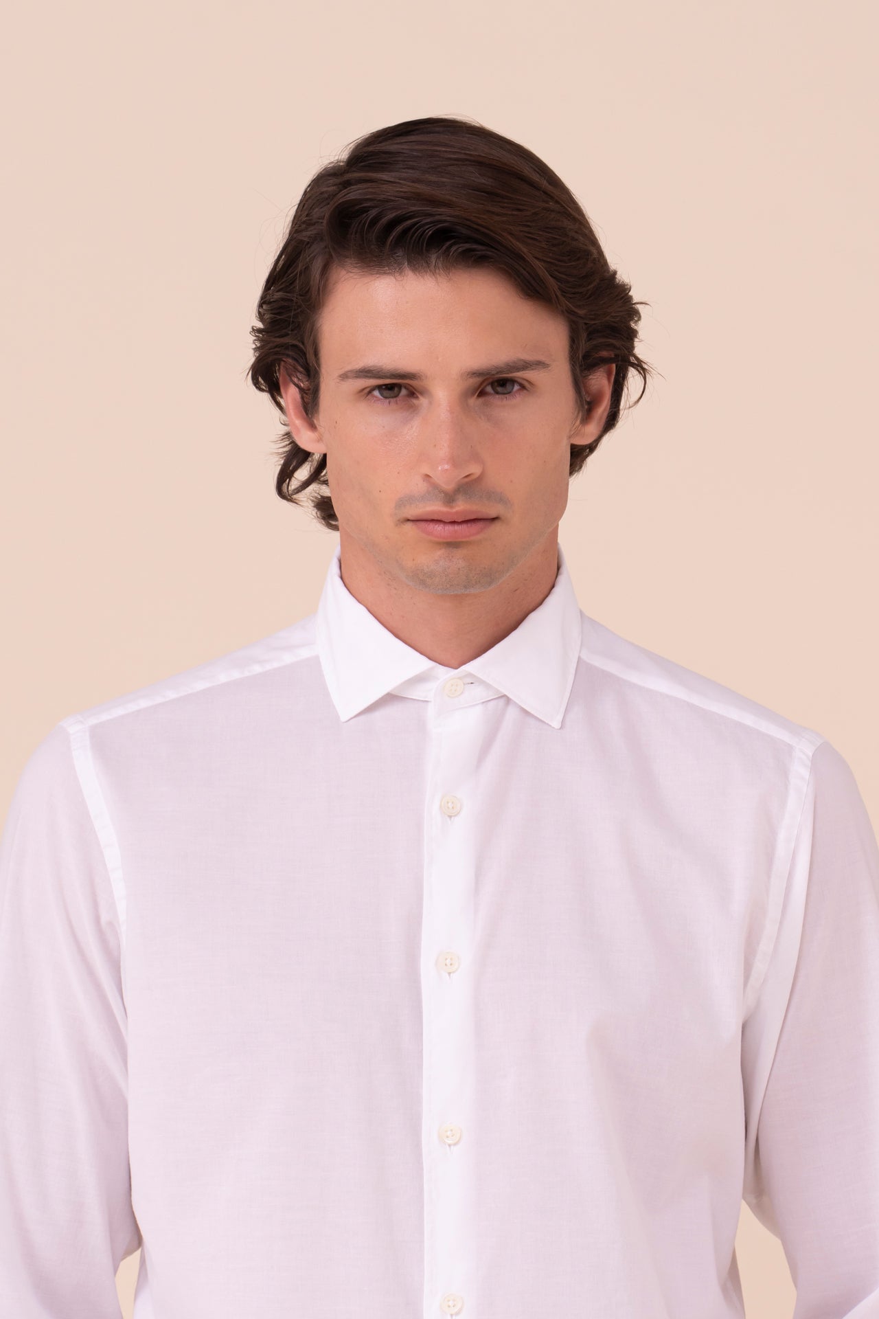 Ninety camicia in voile di cotone nei colori iconici - BIANCO