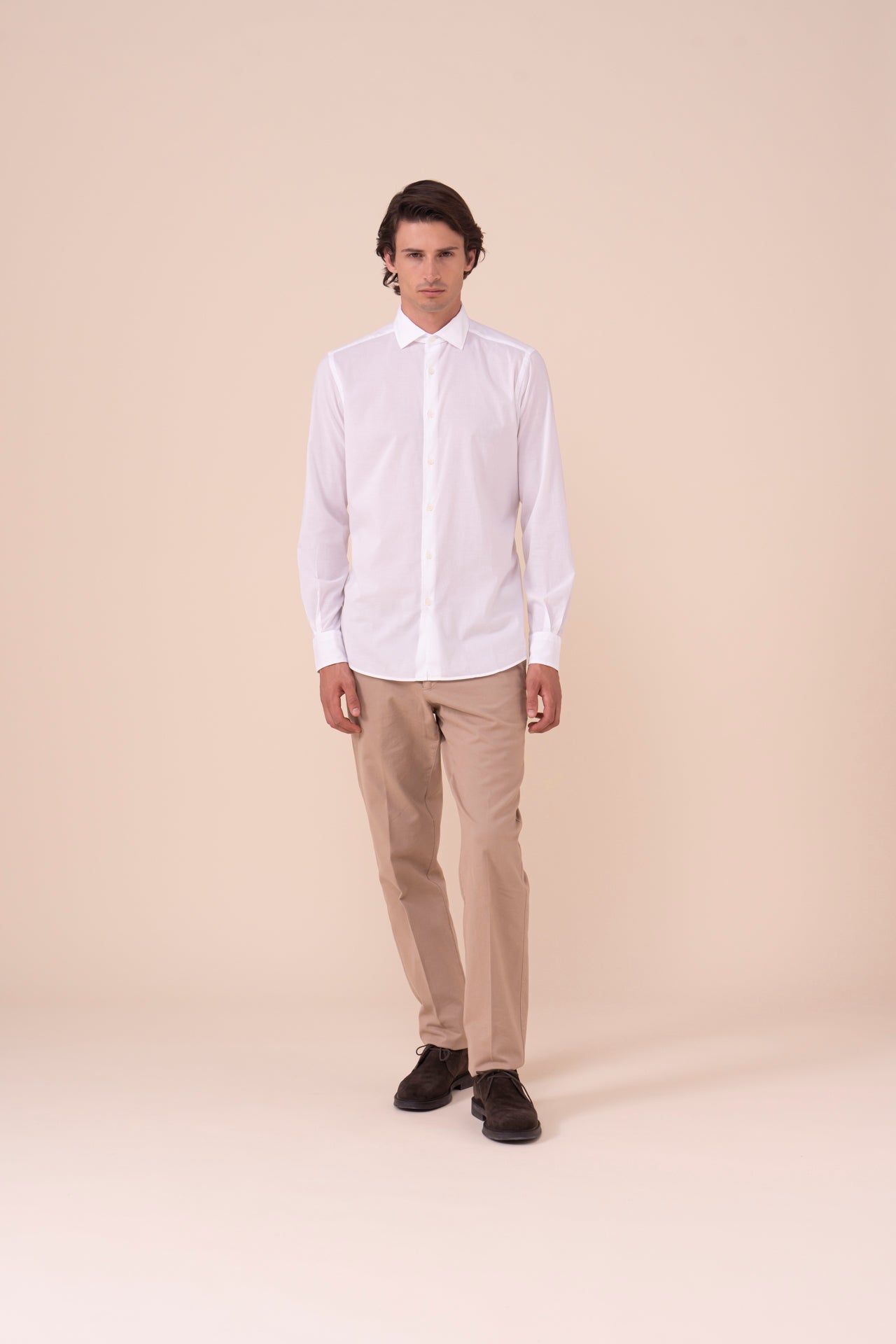 Ninety camicia in voile di cotone nei colori iconici - BIANCO