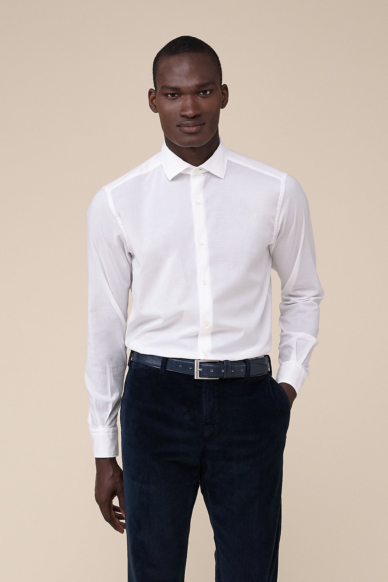 Tシャツ・カットソー Fedeli Printed stretch cotton voile shirt Ninety Cotton Voile Shirt in iconic colors – Fedeli