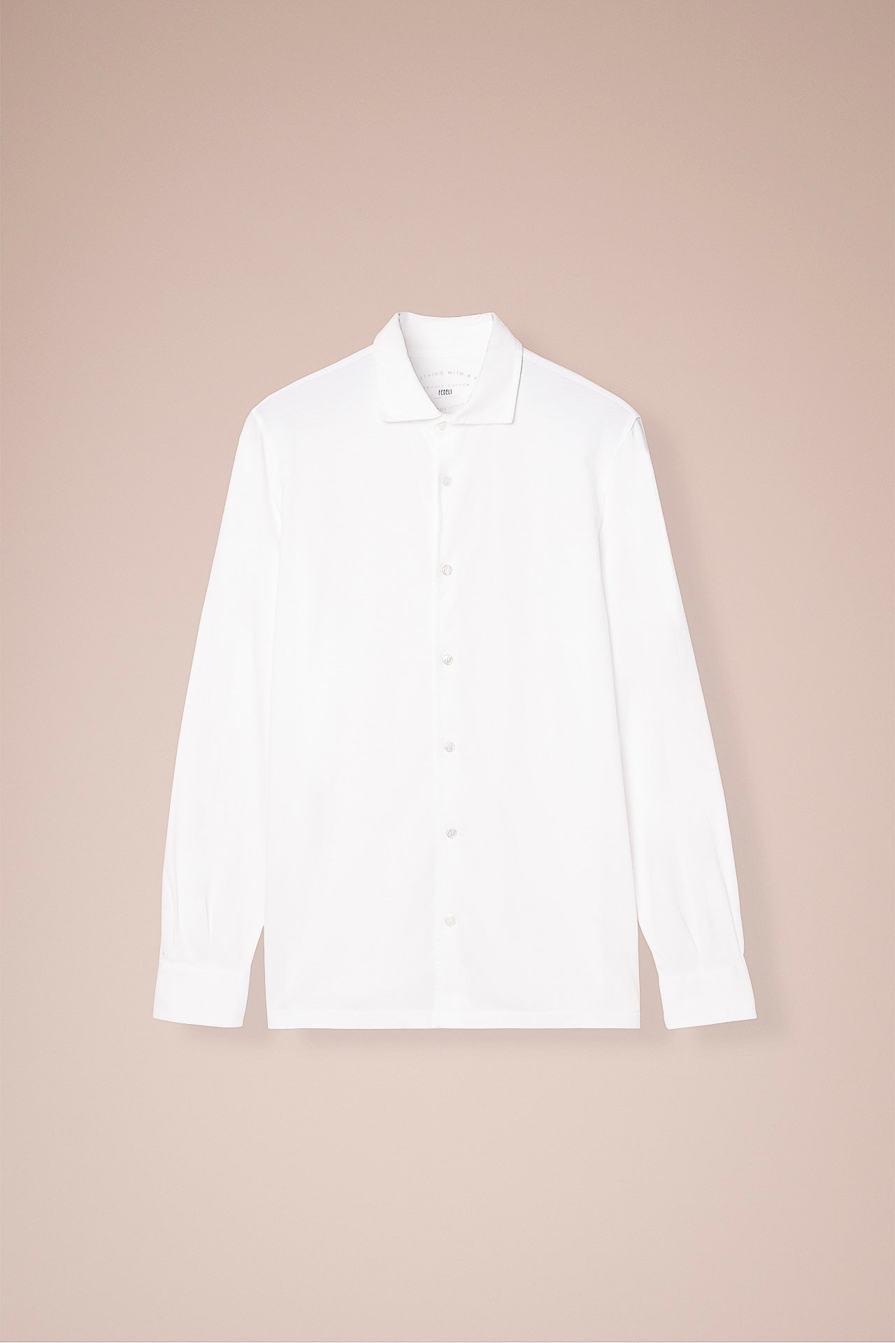 Jason Organic Cotton Long Sleeve Shirt in iconic colors - WHITE