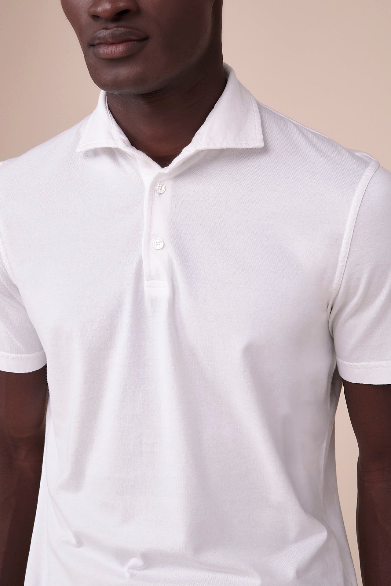 Zero Organic Cotton Short Sleeve Polo Shirt in iconic colors - WHITE