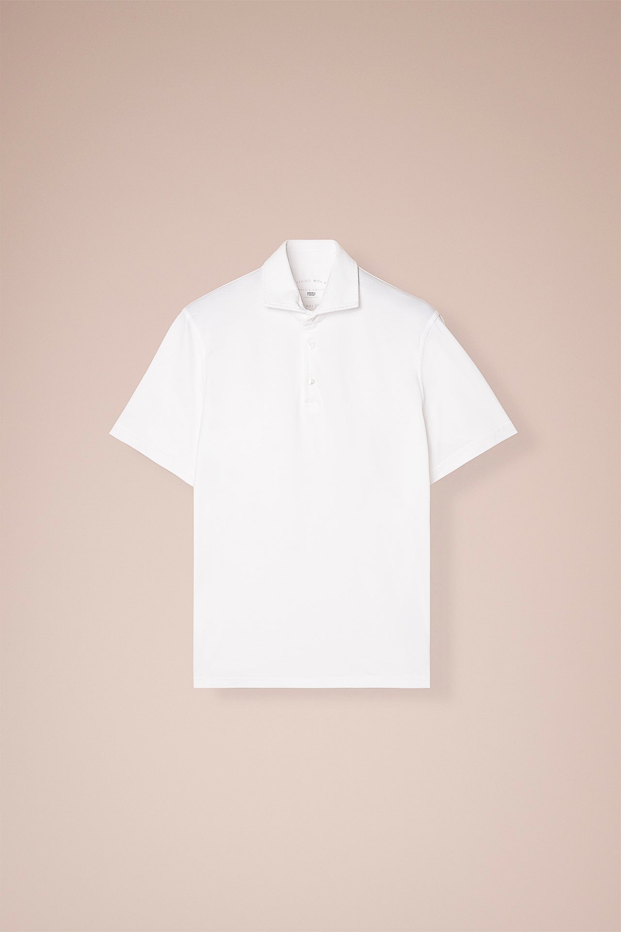 Zero Organic Cotton Short Sleeve Polo Shirt in iconic colors - WHITE