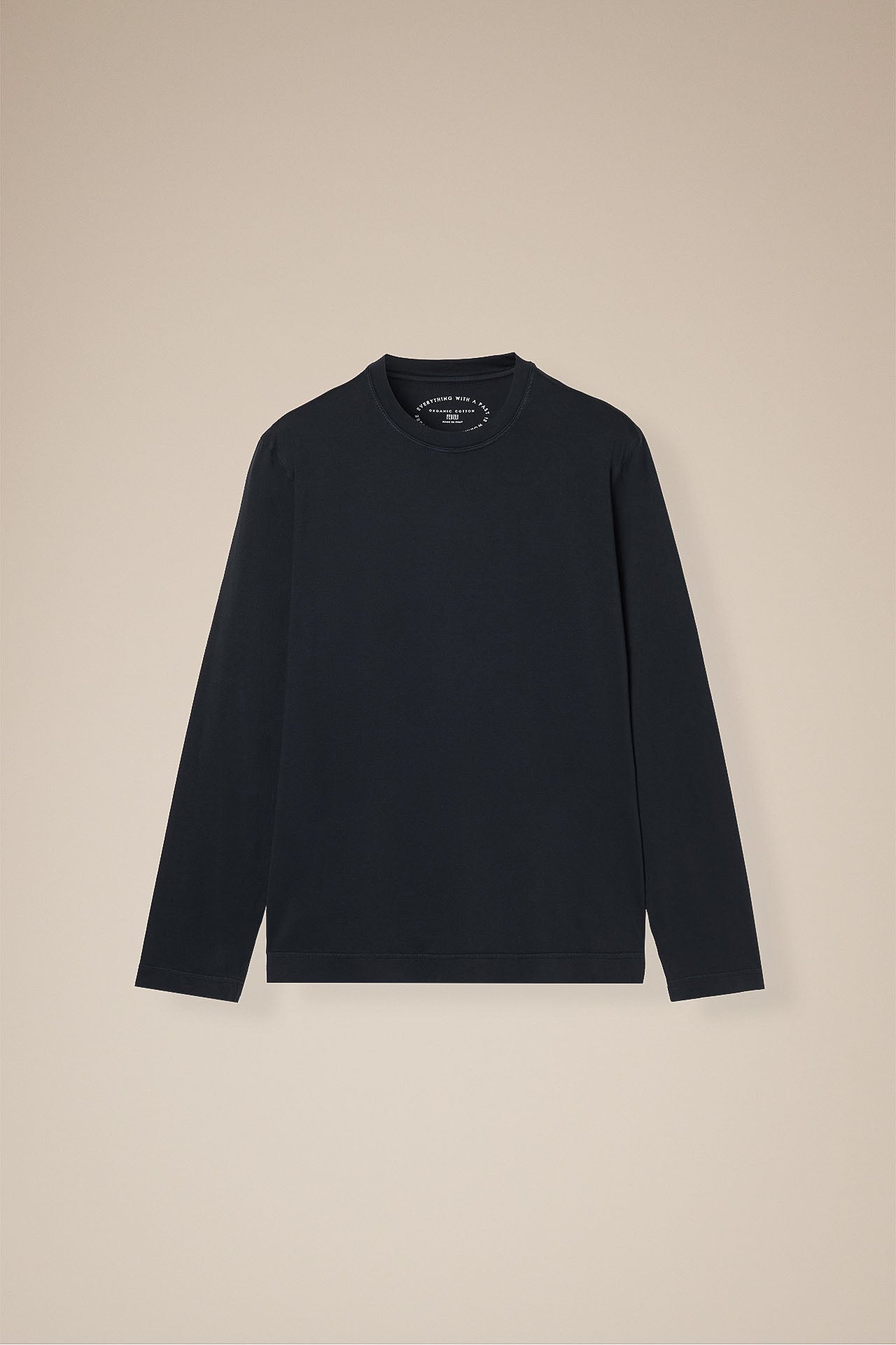 Tシャツ・カットソー Fedeli Long-sleeved organic cotton t-shirt (4UIF0117 41) Men's Organic Cotton Long Sleeve T-Shirt - Iconic - Fedeli