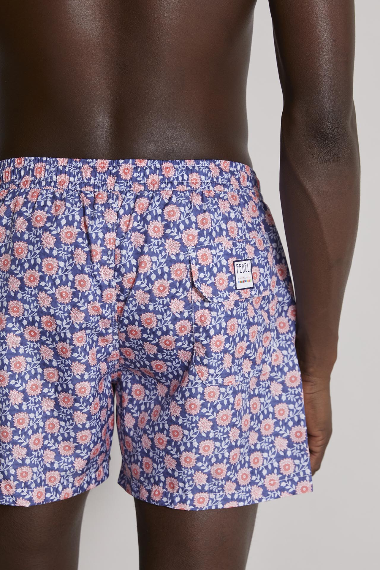 Madeira - the sustainable swim trunk - bouquet pattern