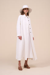 Era Fluid Linen Long Coat