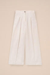 Helga pantaloni baggy in gabardine di cotone