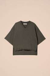 Kali maglia in cotone con scollo a V