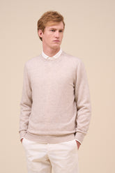 David Cashmere Linen V-neck - Bicolor
