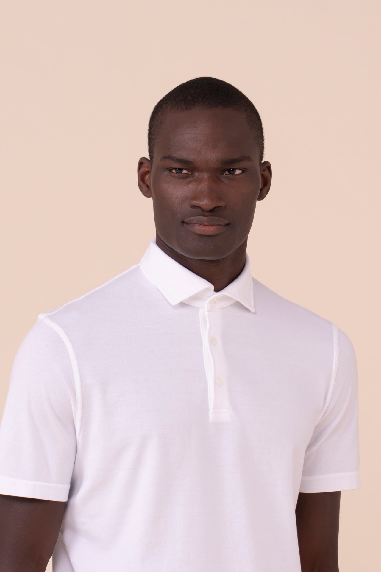 Zero Organic Cotton Short Sleeve Polo Shirt in iconic colors - WHITE