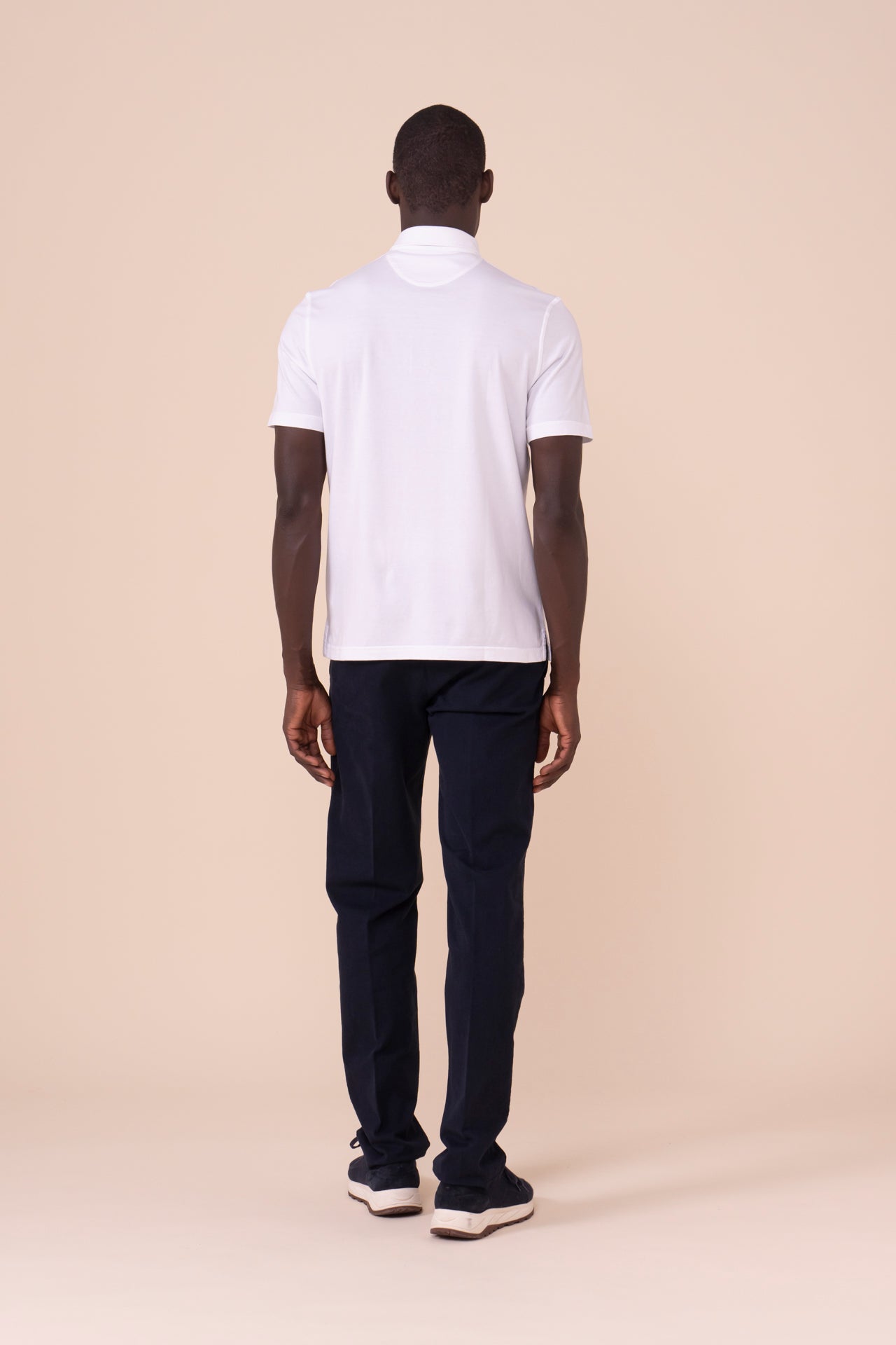 Zero Organic Cotton Short Sleeve Polo Shirt in iconic colors - WHITE