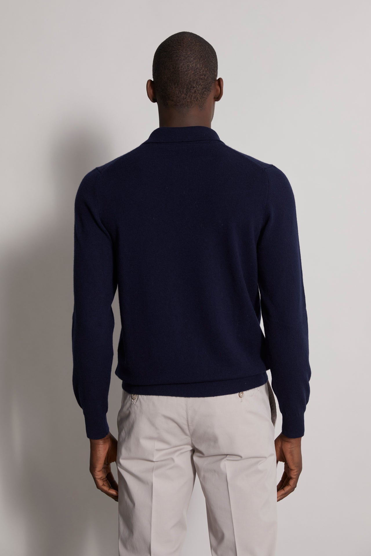 Sportman cashmere knitted polo in iconic colors