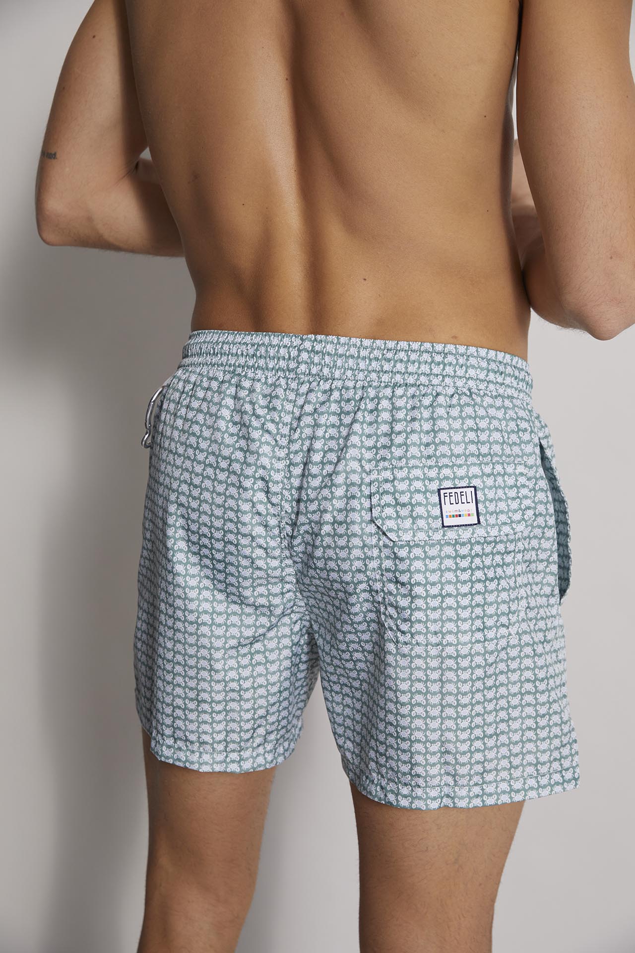 Madeira - the sustainable swim trunk - crab pattern