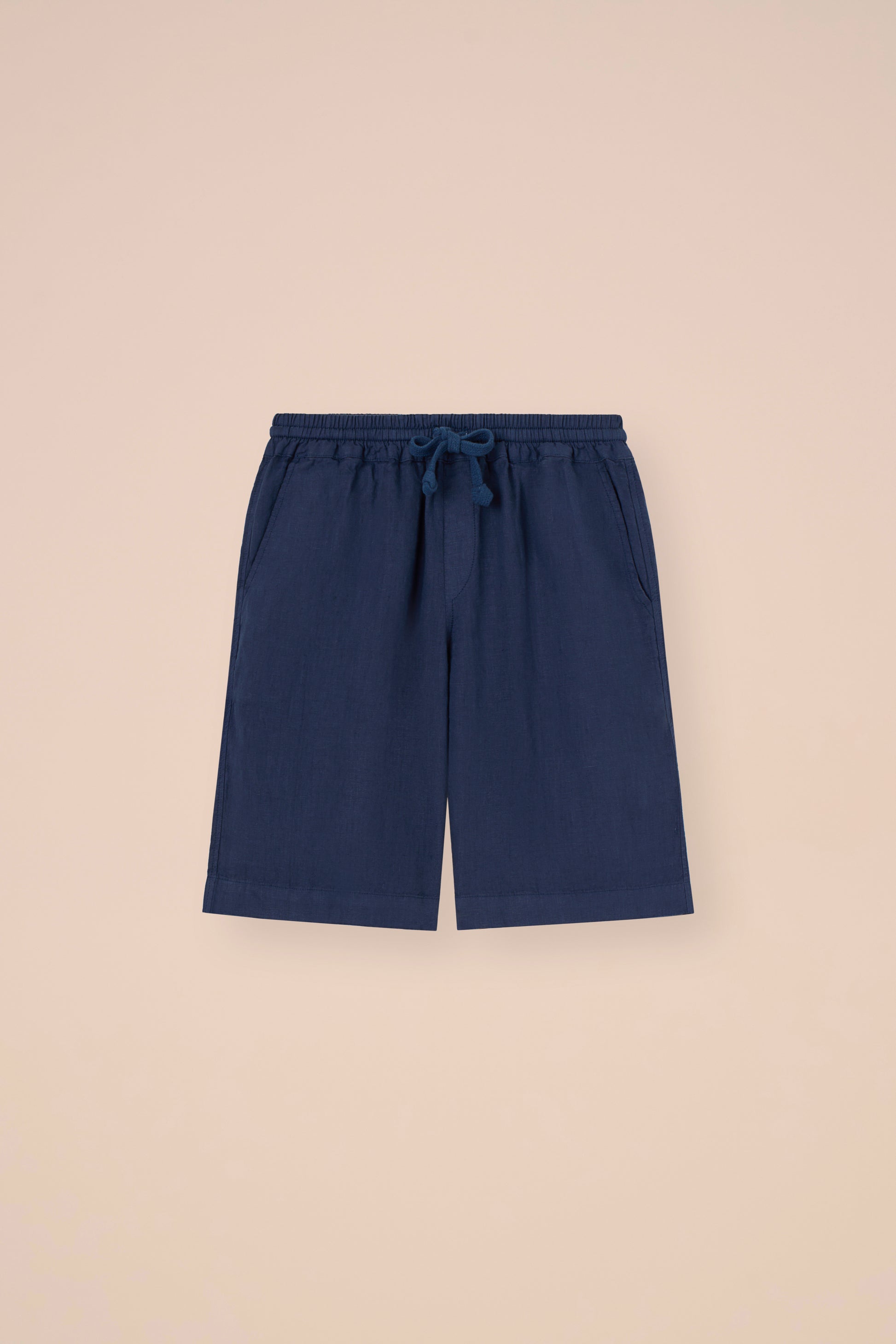 Vico Linen Shorts - NAVY