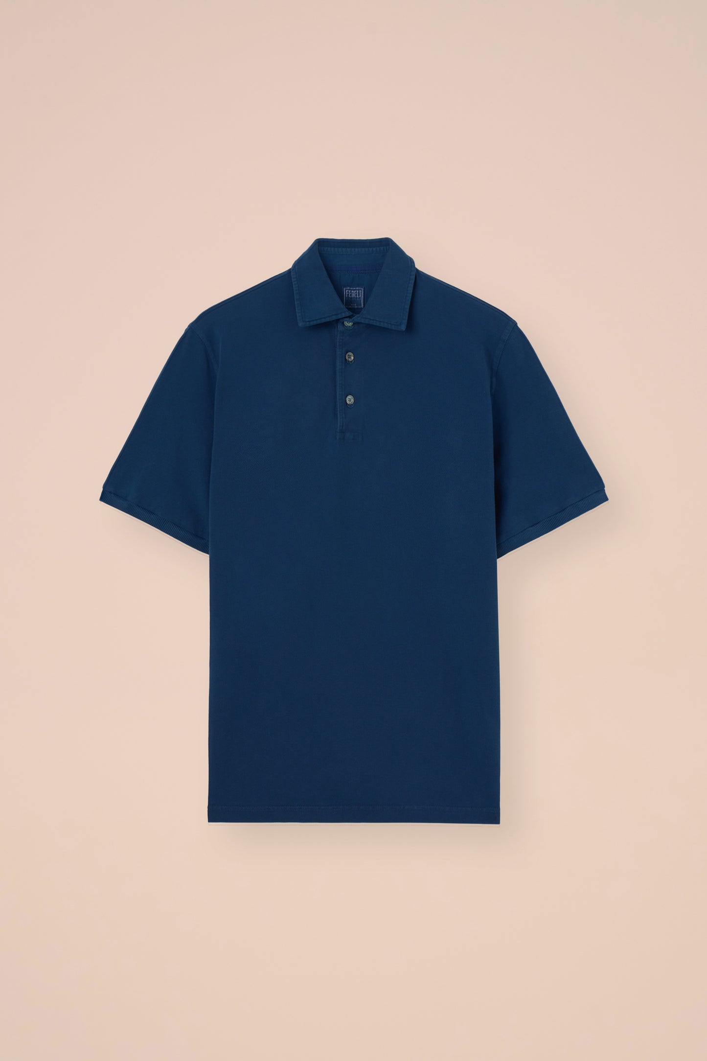 North Piquet Cotton Short Sleeve Polo - NAVY