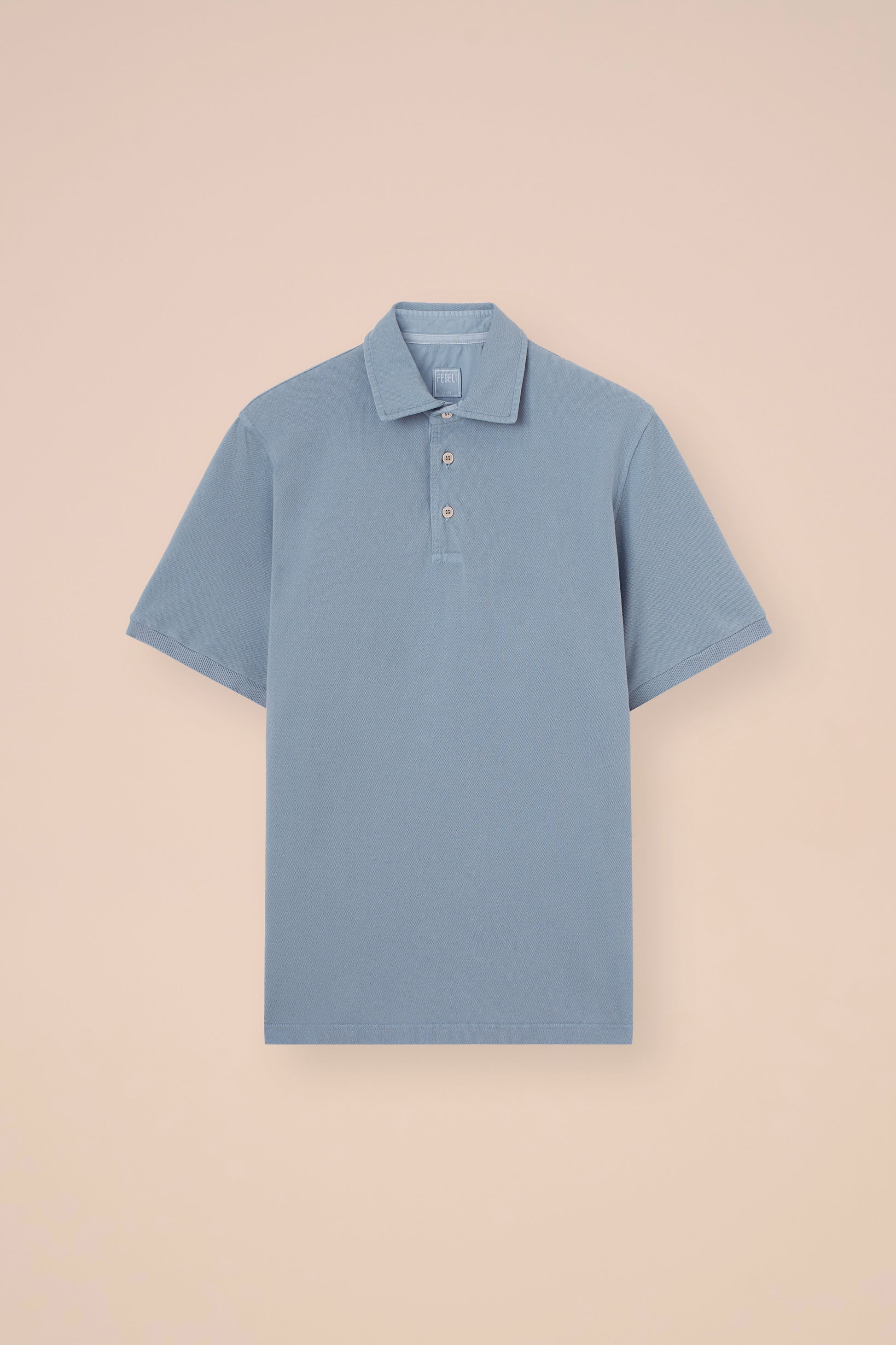 North Piquet Cotton Short Sleeve Polo - NAVY